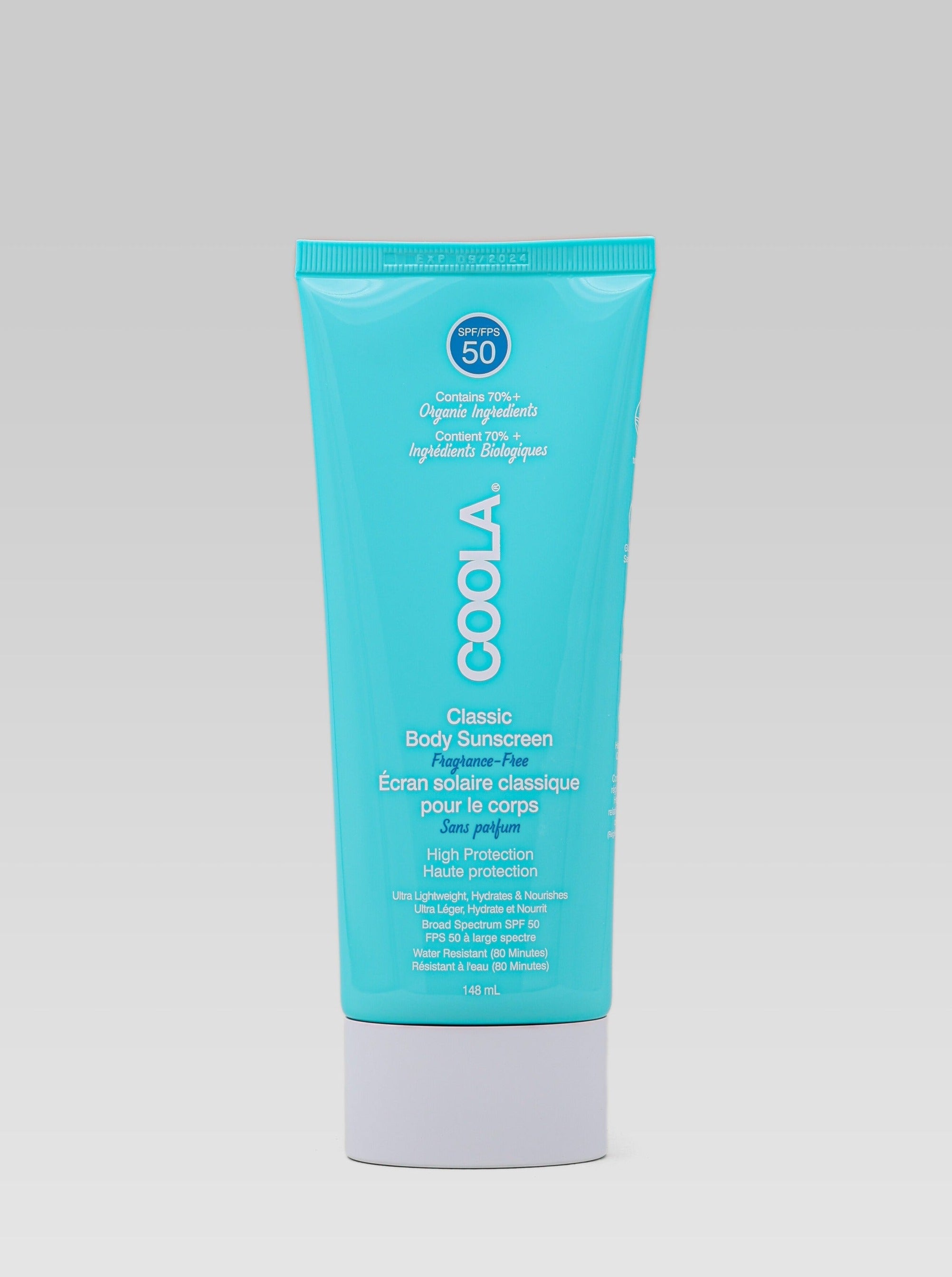 Product shot of COOLA Body Sunscreen SPF 50