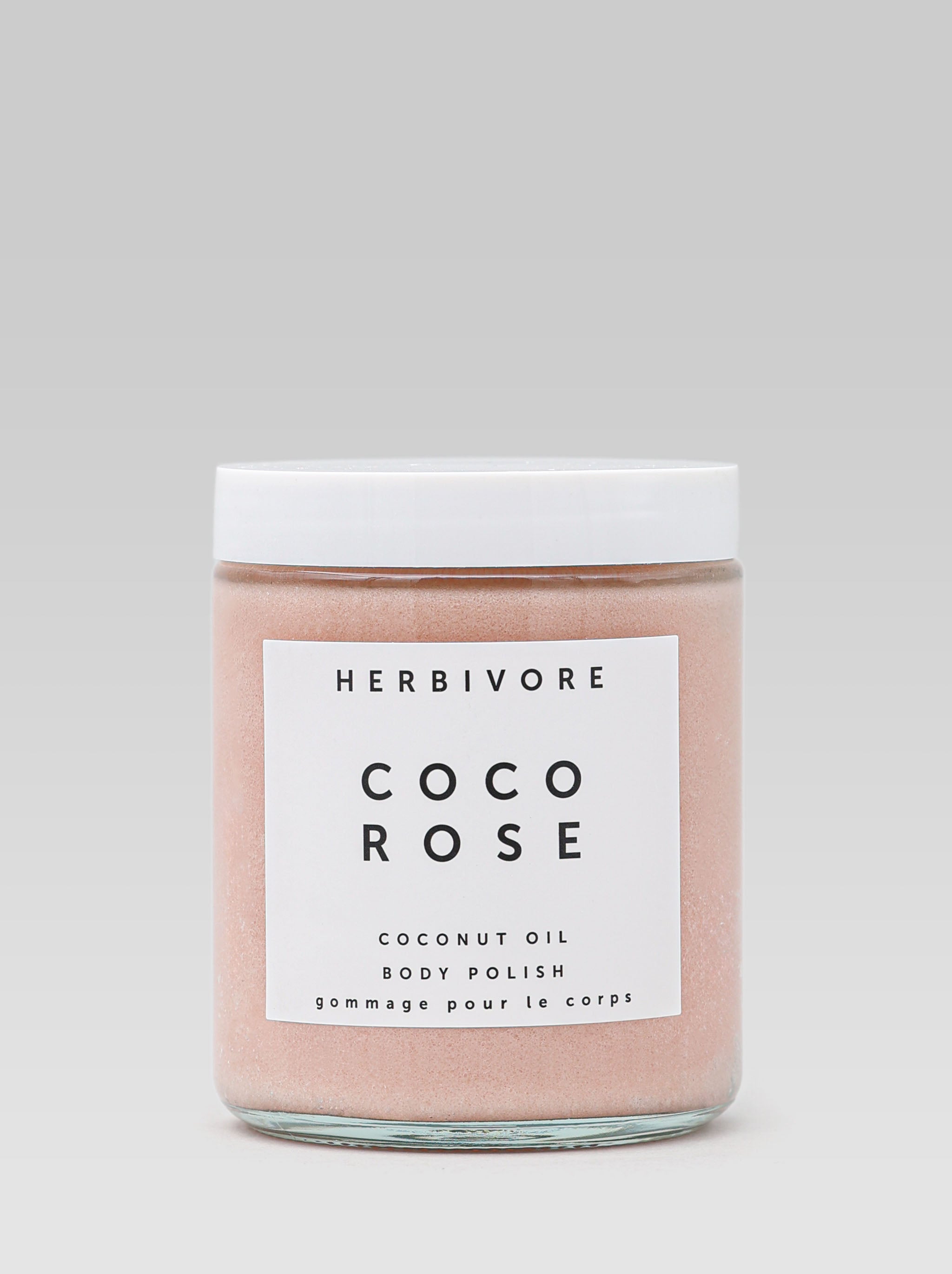 Product shot of Herbivore Coco Rose Coconut Oil Body Polish Image greenlane