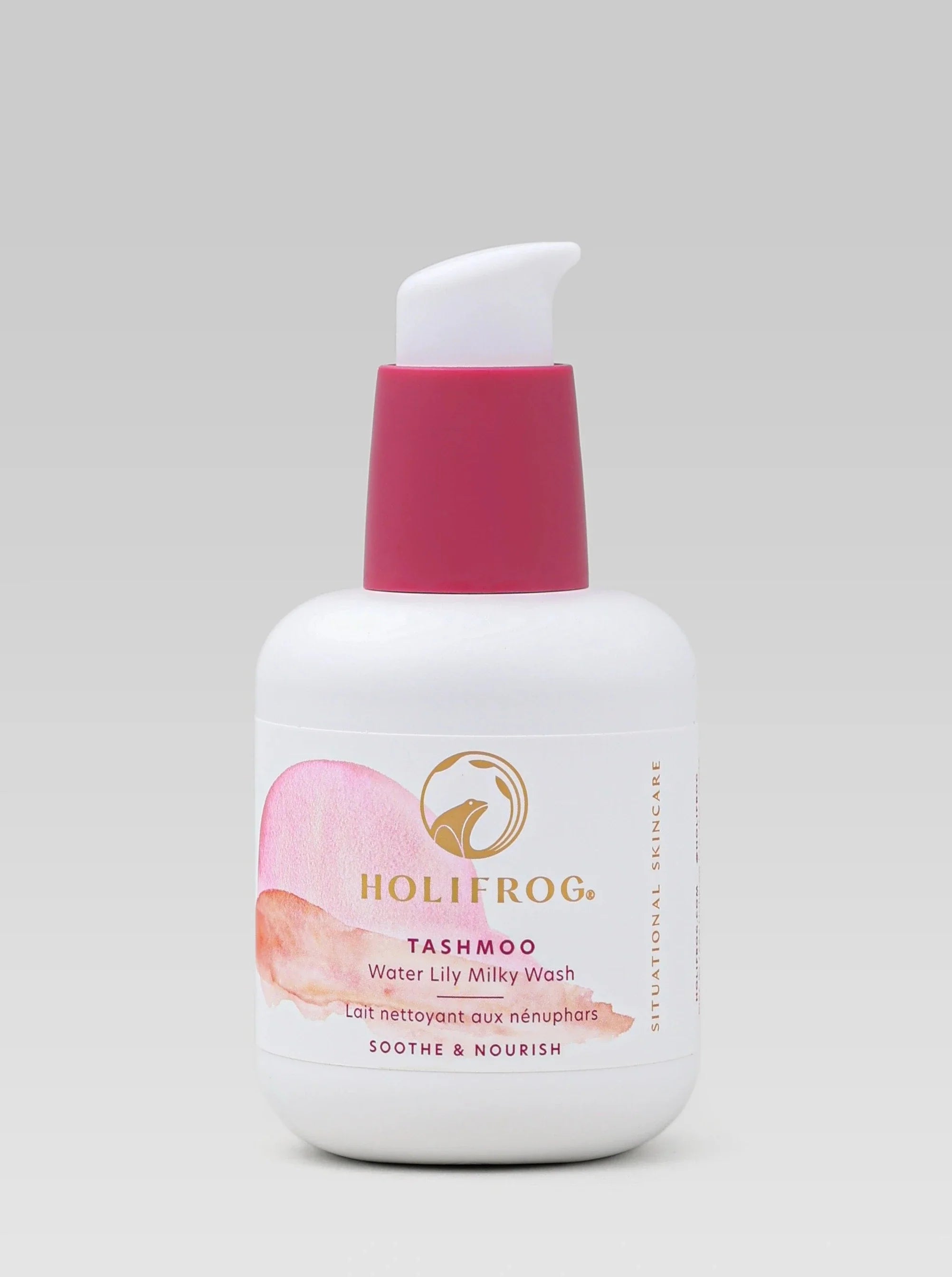 Product shot of Holifrog Tashmoo Water Lily Milky Wash Soothe and Nourish Image greenlane