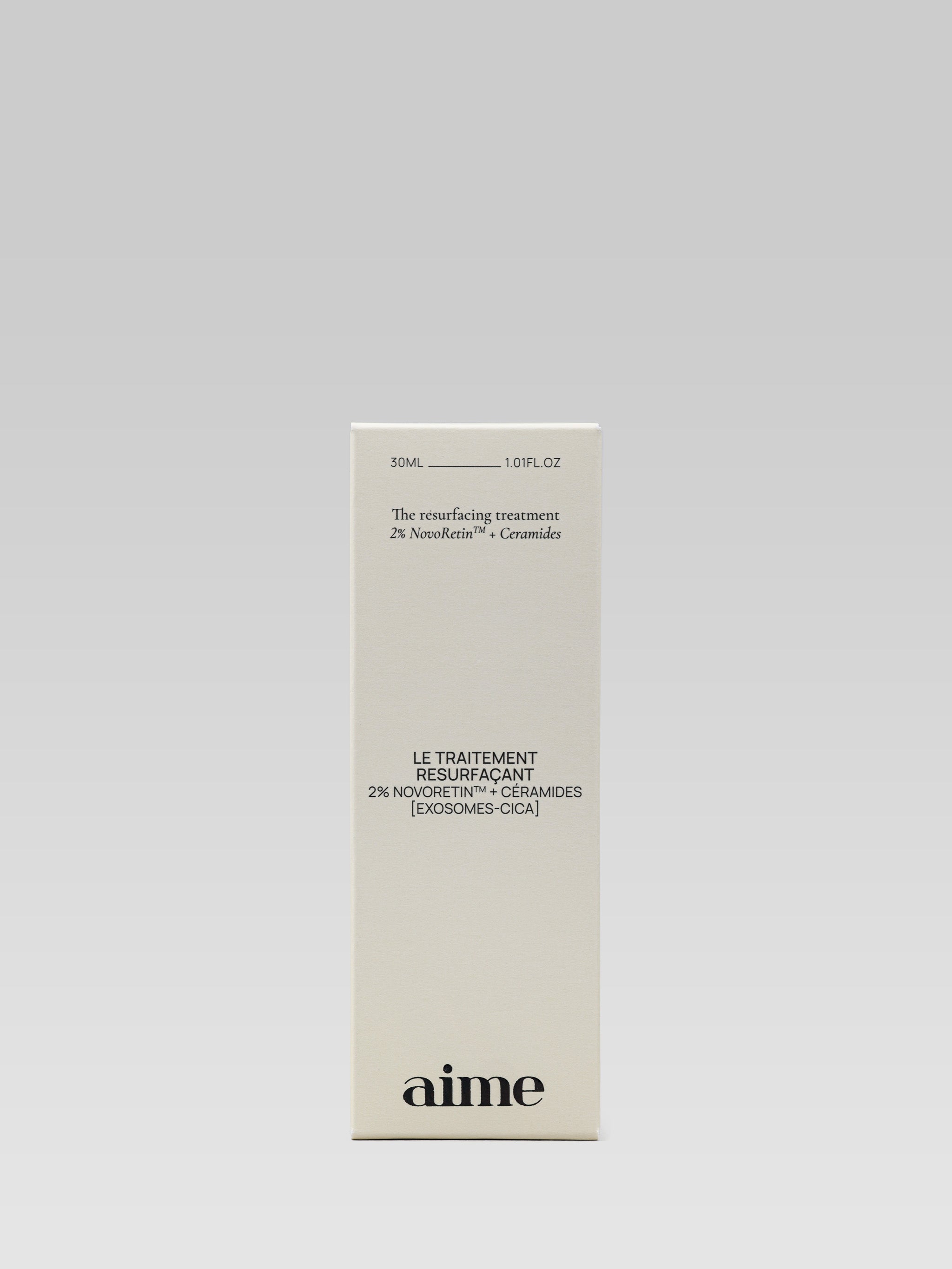 AIME The Resurfacing Treatment packaging