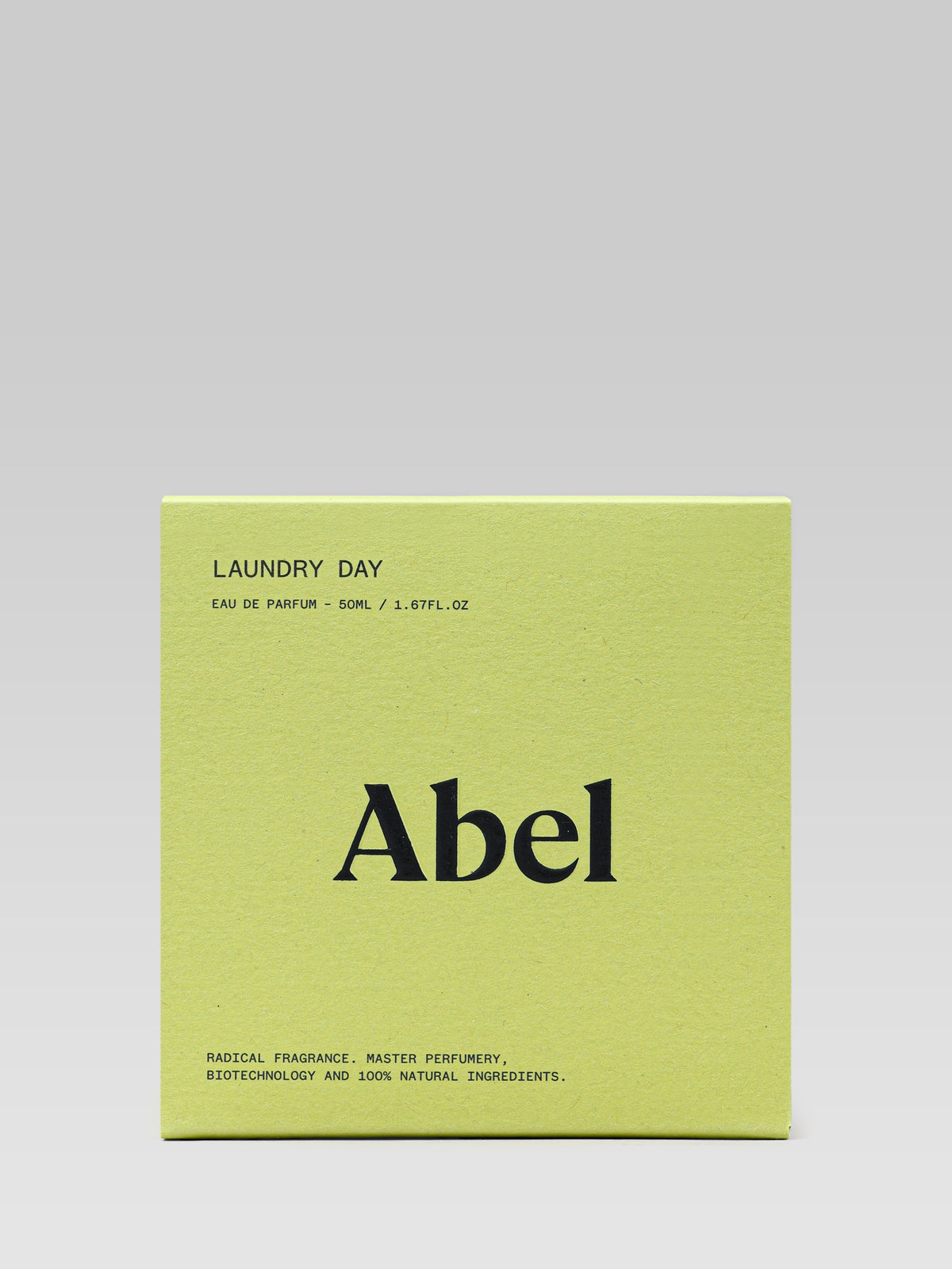 ABEL Laundry Day 50 ml 100% Natural Eau de Parfum bottle on grey background