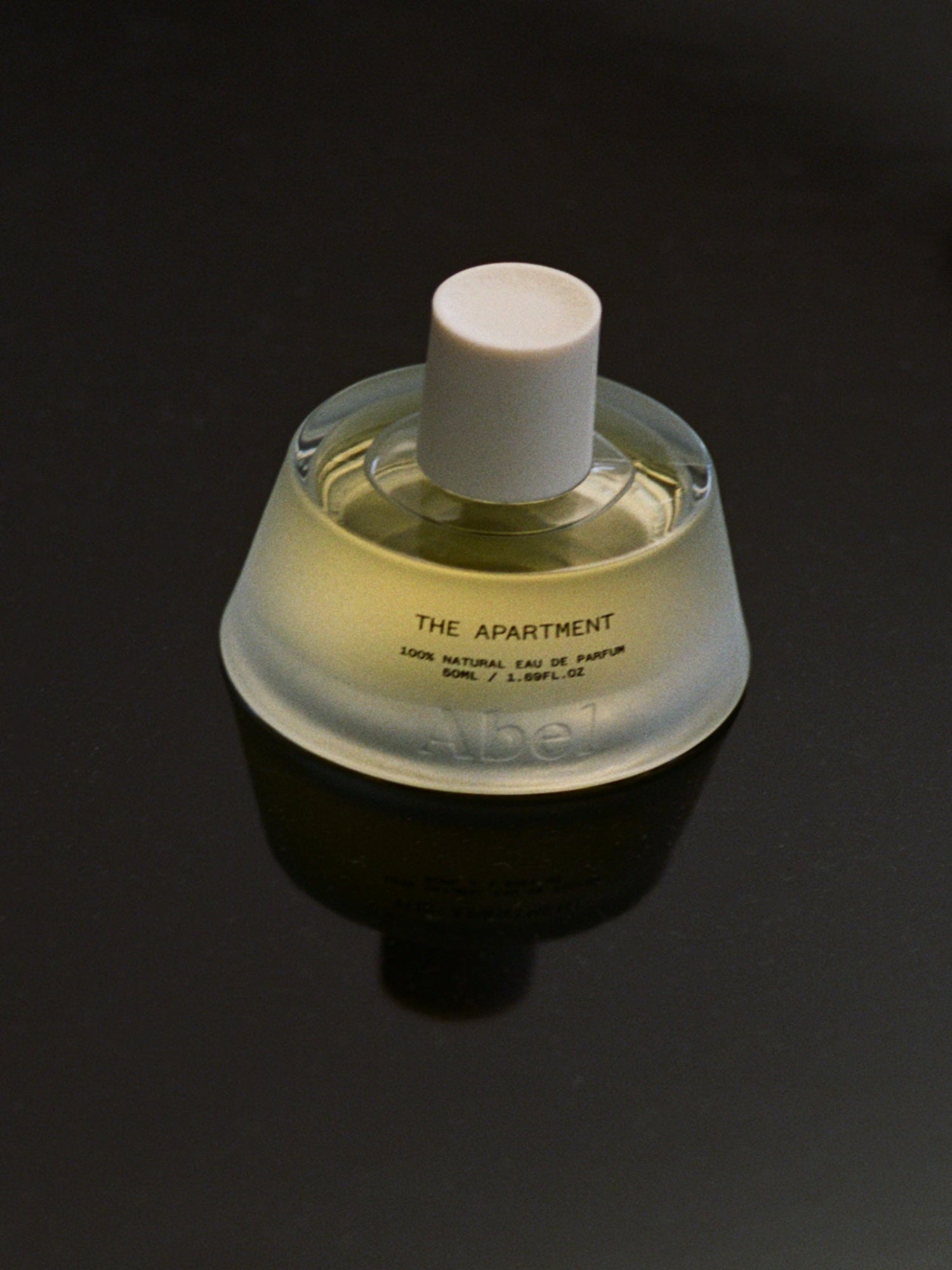 ABEL The Apartment 50 ml 100% Natural Eau de Parfum bottle on dark reflective surface