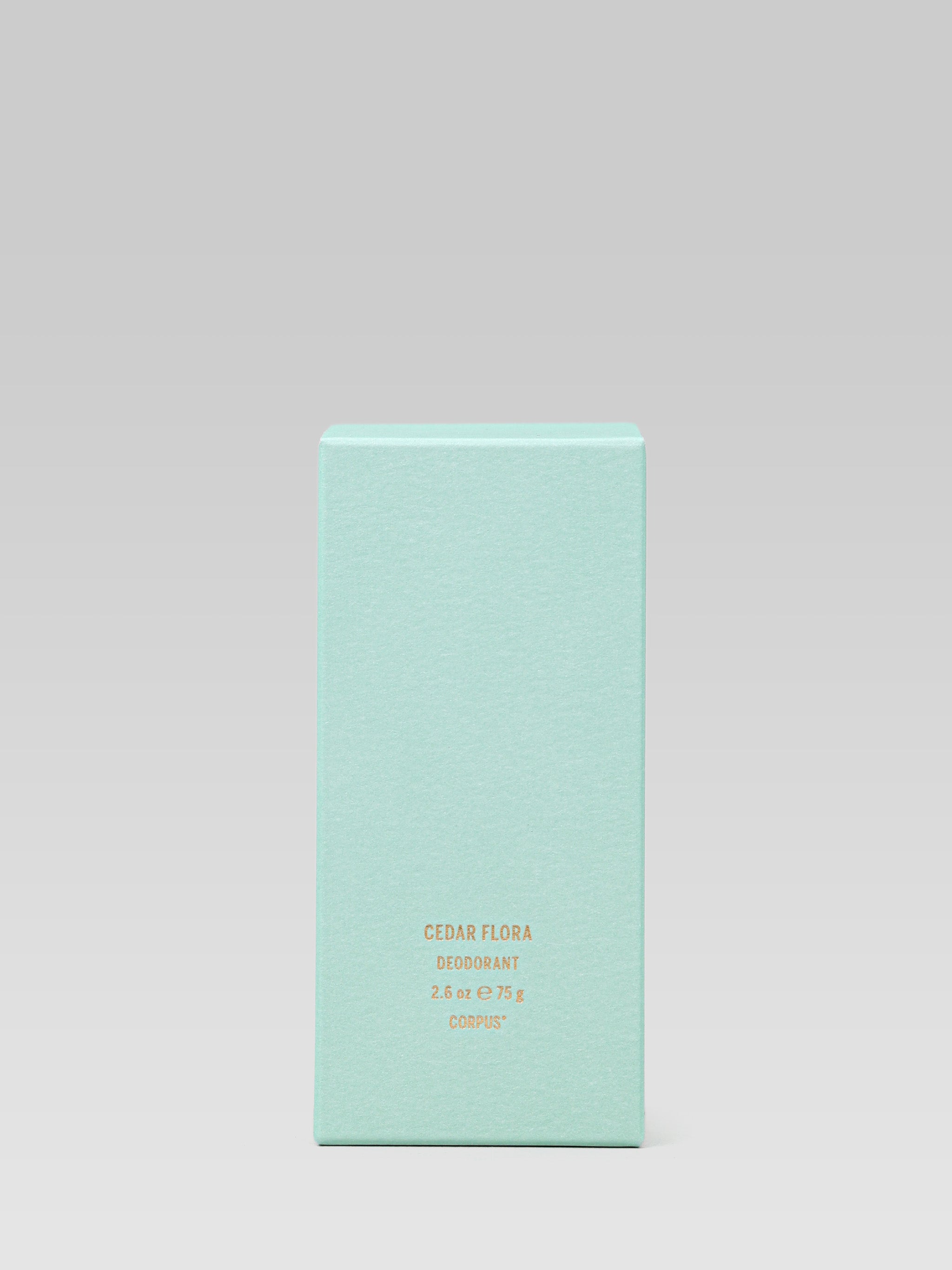 CORPUS Deodorant Cedar Flora product packaging