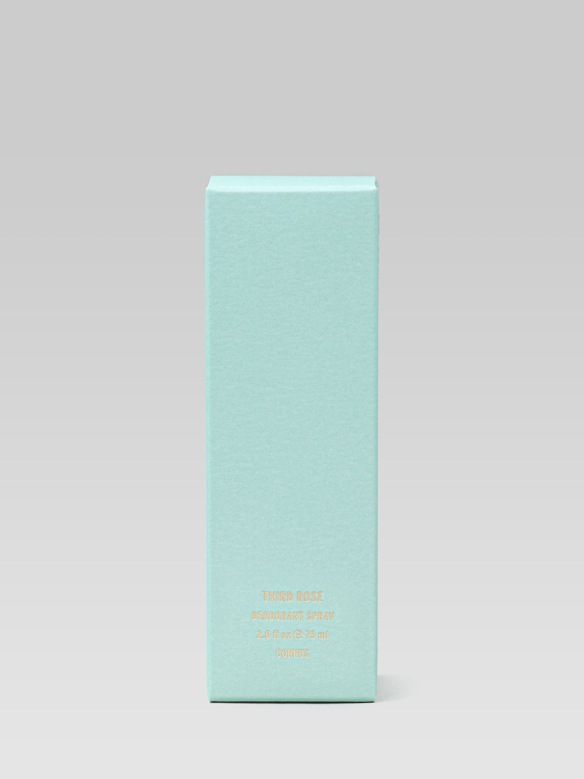 CORPUS Deodorant Spray - Third Rose packaging