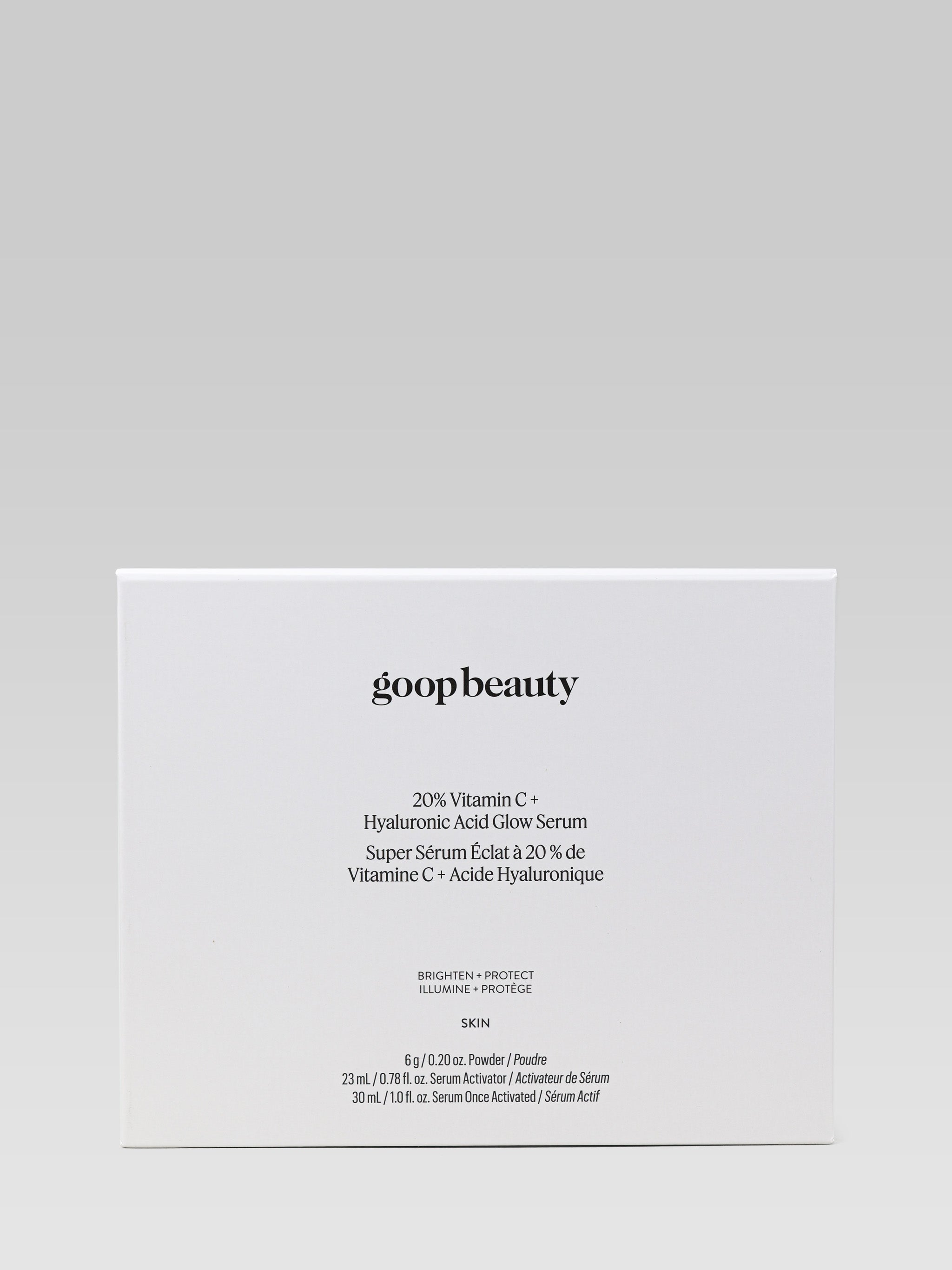 GOOP BEAUTY 20% Vitamin C + Hyaluronic Acid Glow Serum packaging