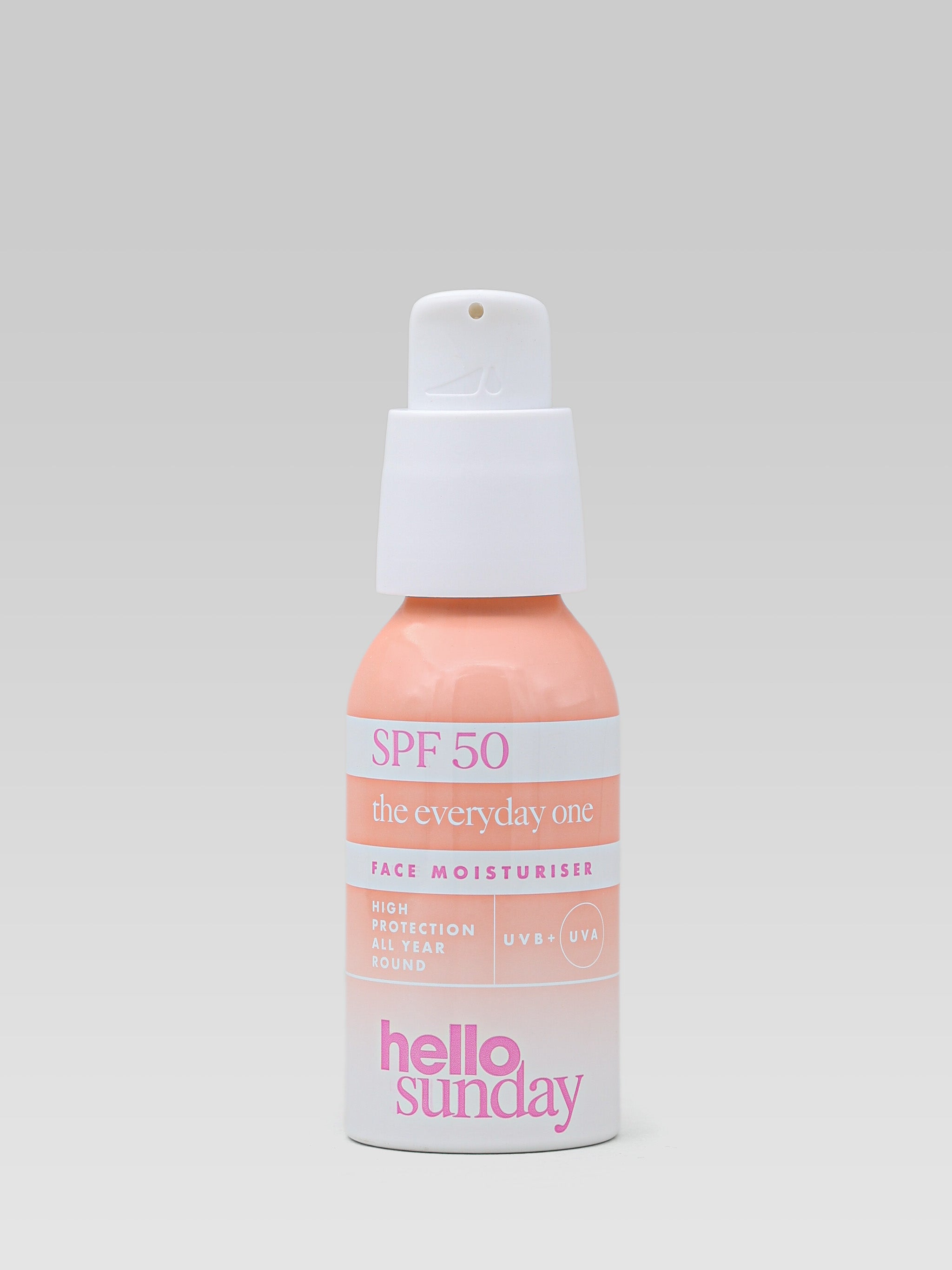 HELLO SUNDAY The Everyday One SPF 50 Face Moisturiser High Protection all year round product shot