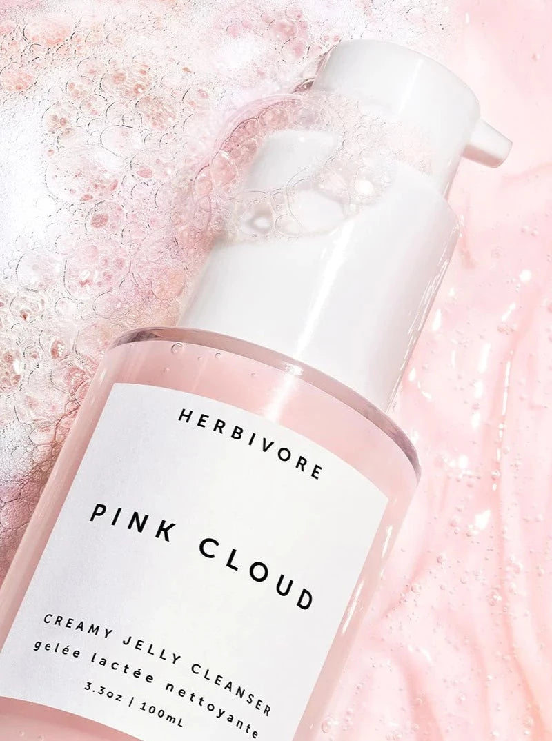 HERBIVORE BOTANICALS Pink Cloud Creamy Jelly Cleanser Mood Picture