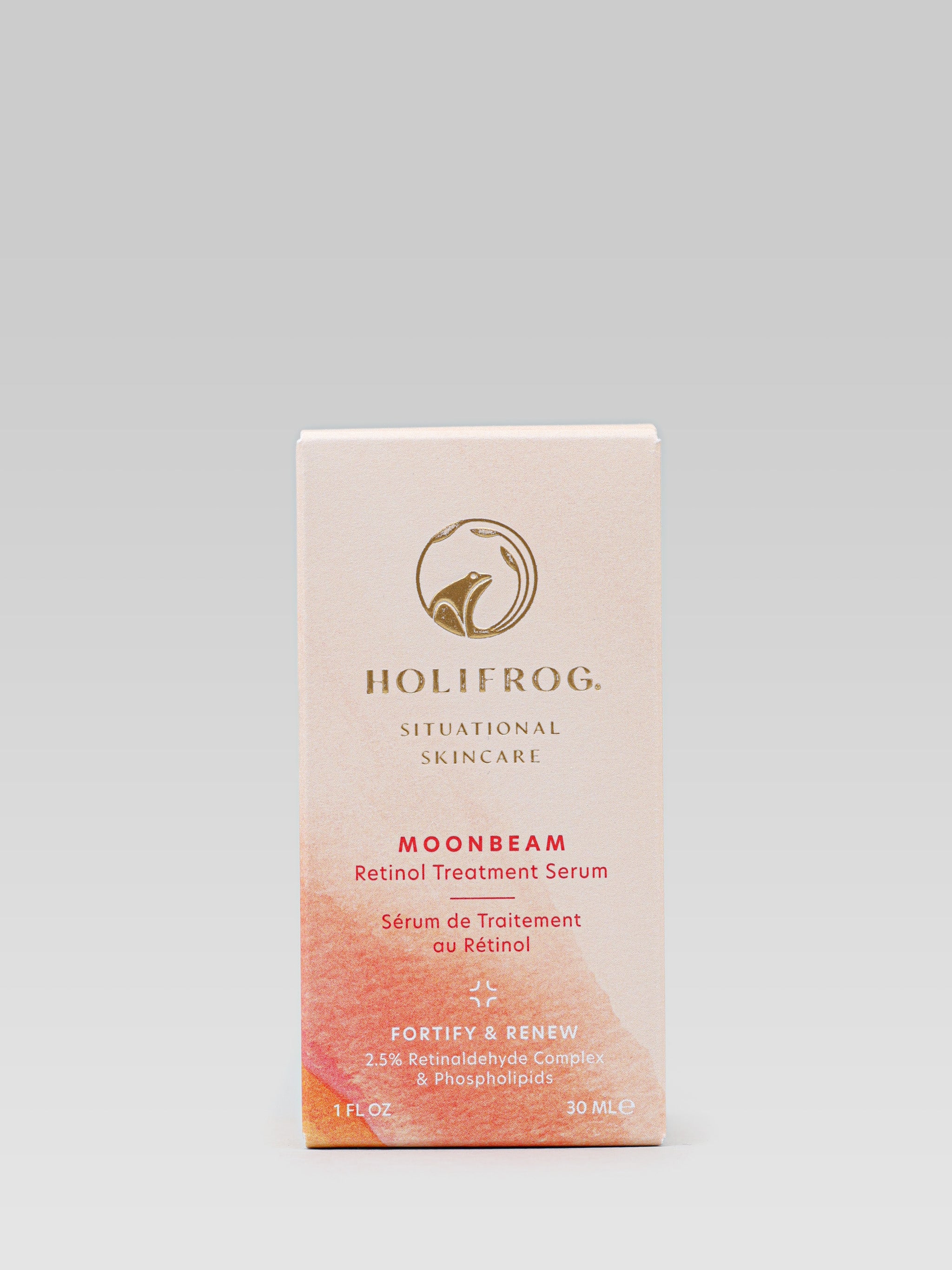 HOLIFROG Moonbeam Retinol Treatment Serum product packaging