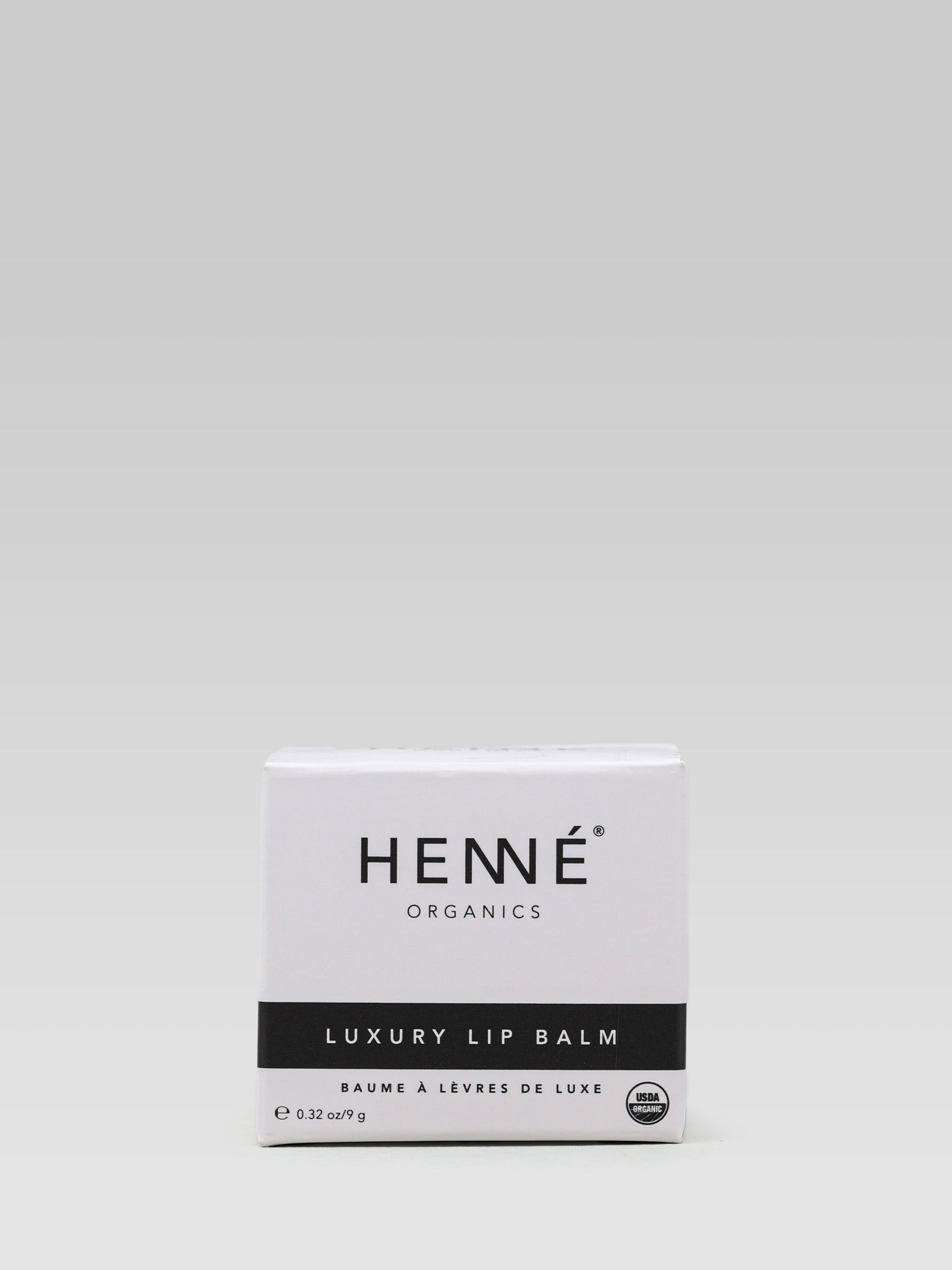 Henne Organics Luxury Lip Balm product packaging