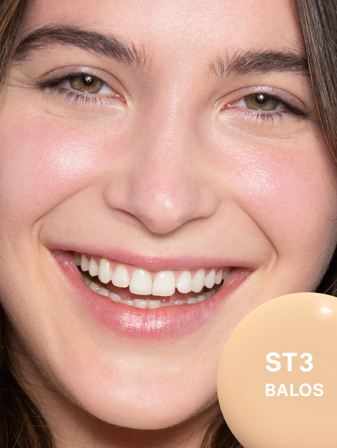 ILIA BEAUTY Super Serum Skin Tint SPF 30 in Balos Model Image