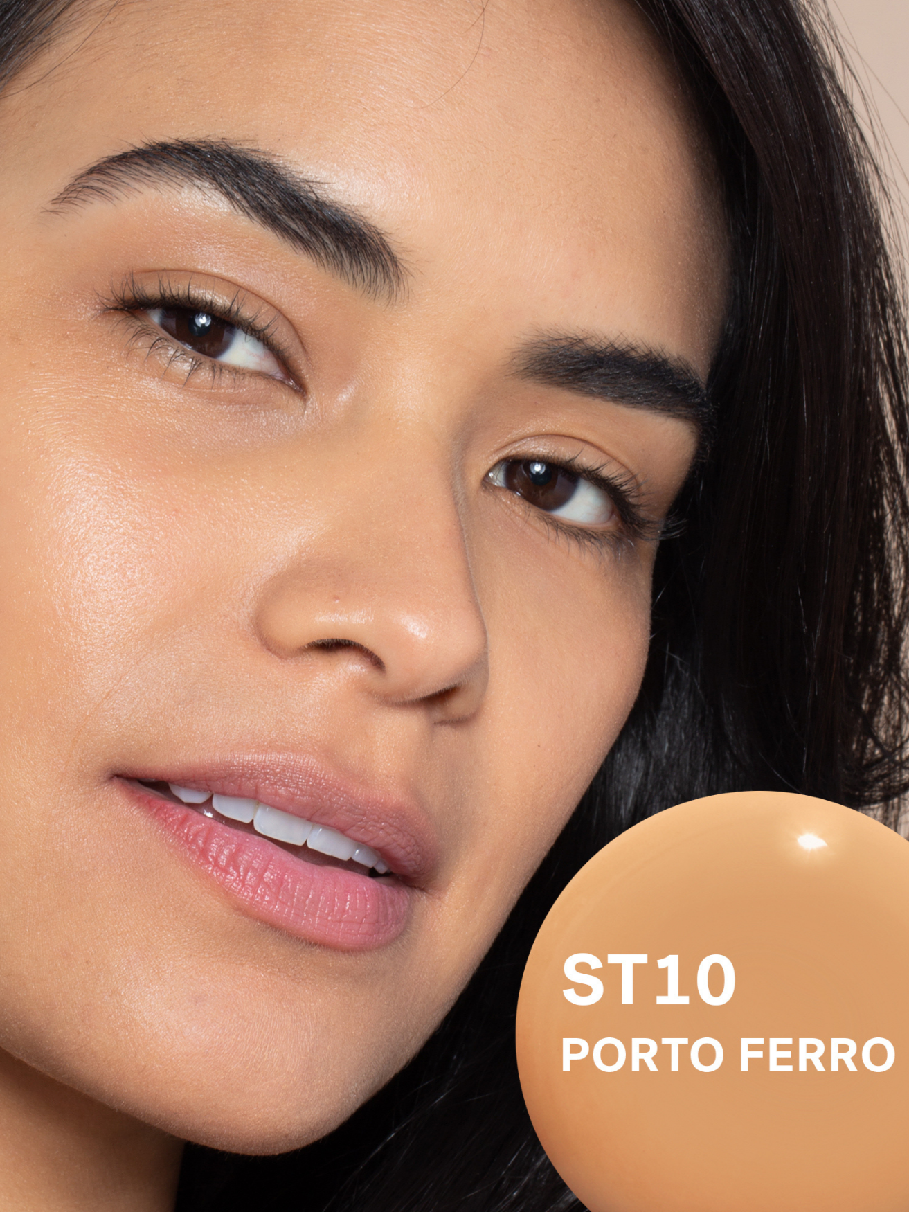 ILIA BEAUTY Super Serum Skin Tint SPF 30 in Porto Ferro Model Image