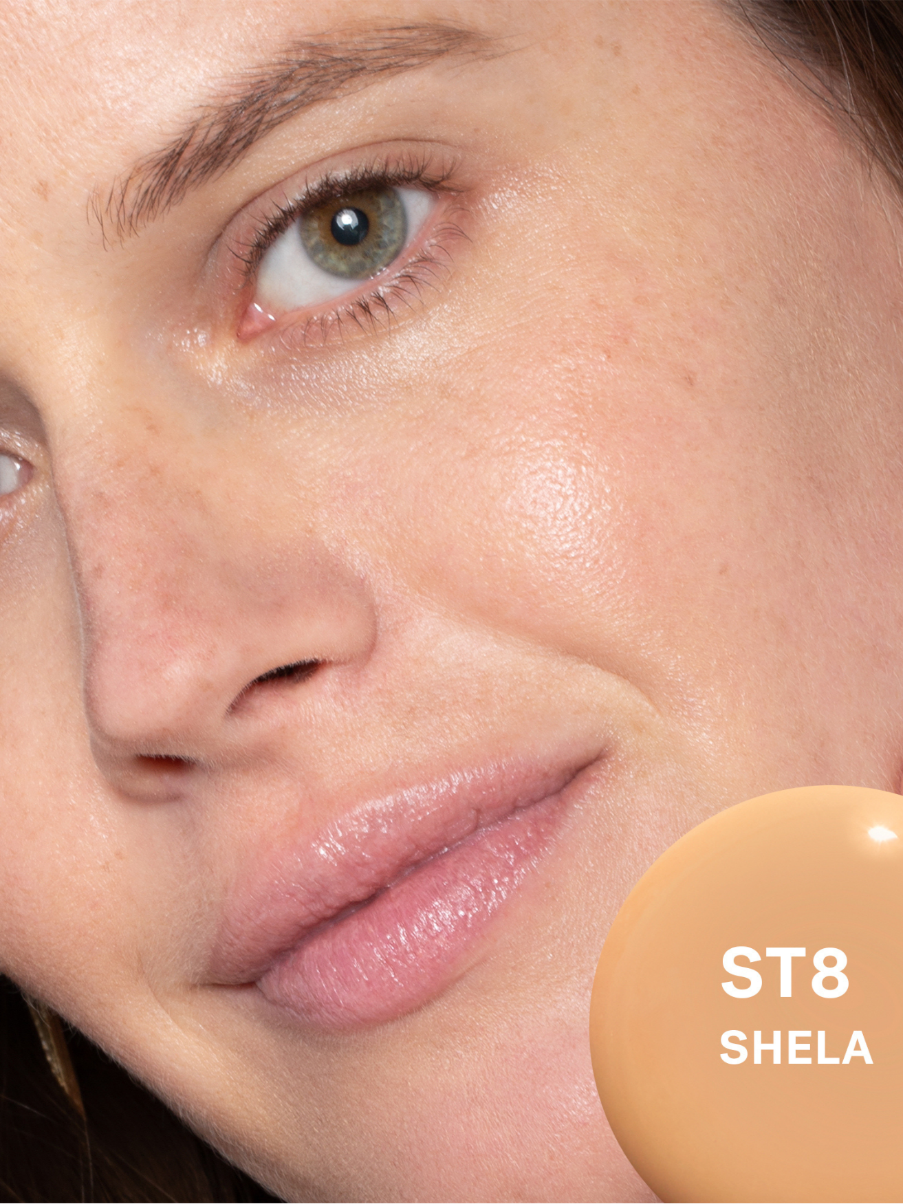 ILIA BEAUTY Super Serum Skin Tint SPF 30 in Shela Model Image