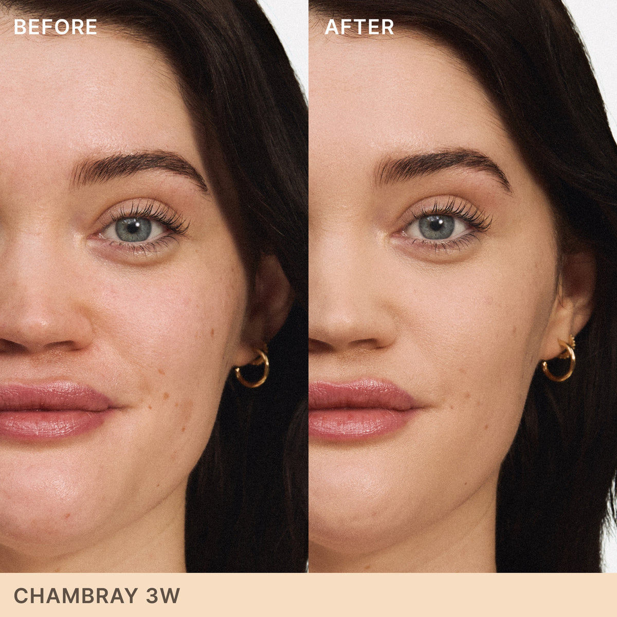 ILIA BEAUTY Skin Blur Concealer in 3W Chambray Before & After