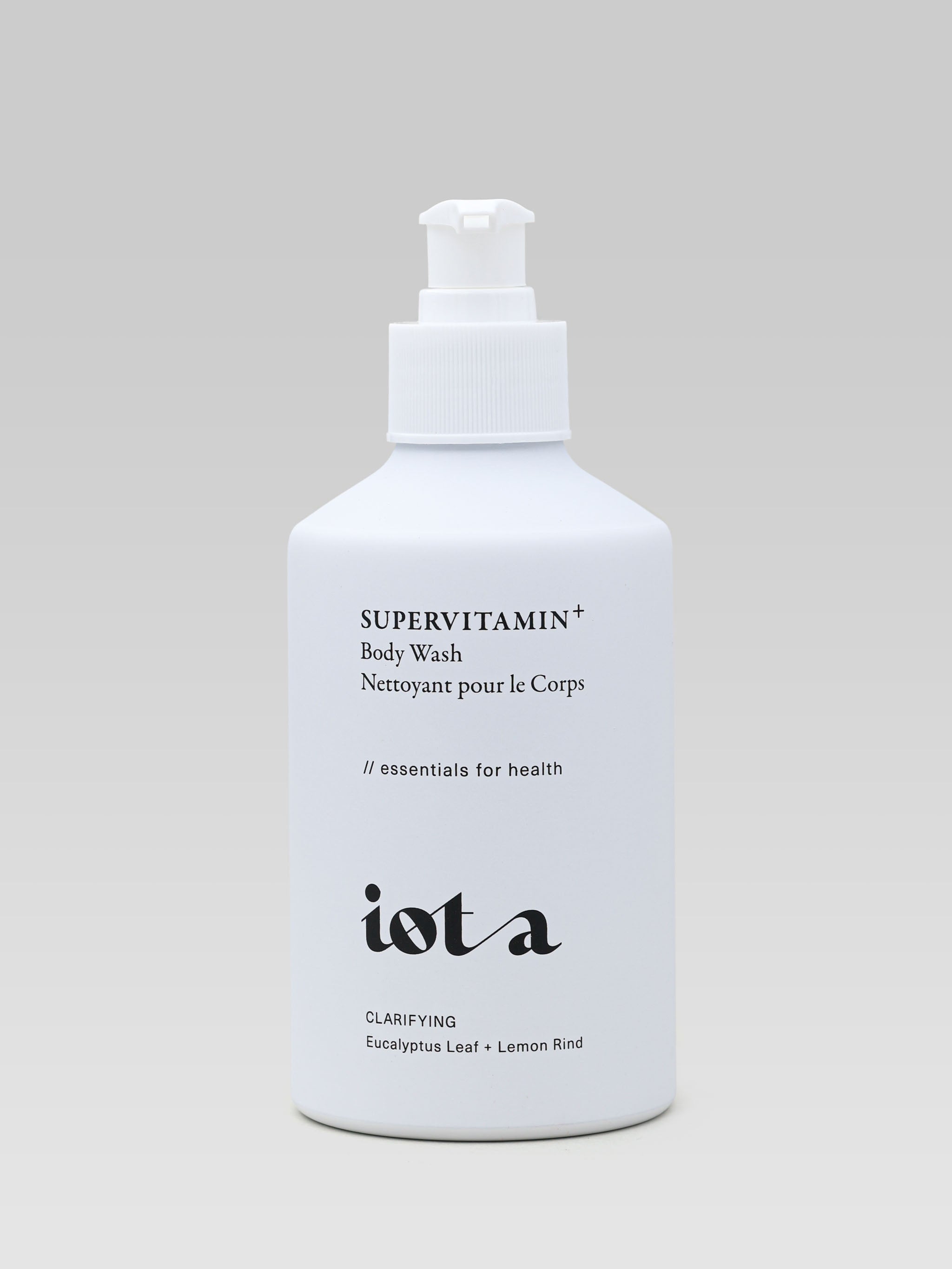 IOTA Supervitamin Body Wash⁺ Clarifying Eucalyptus Leaf + Lemon Rind product shot