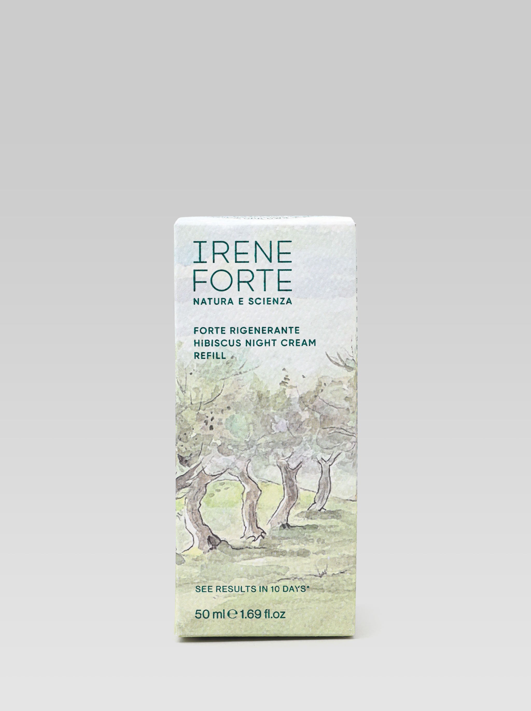 IRENE FORTE Hibiscus Night Cream Refill packaging