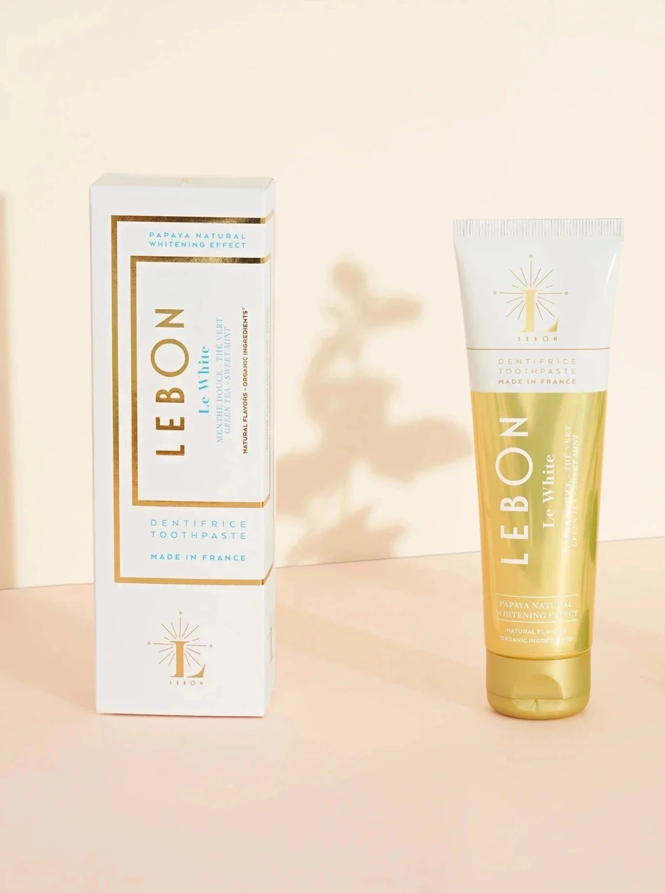 Lebon Toothpaste Le White product packaging shot