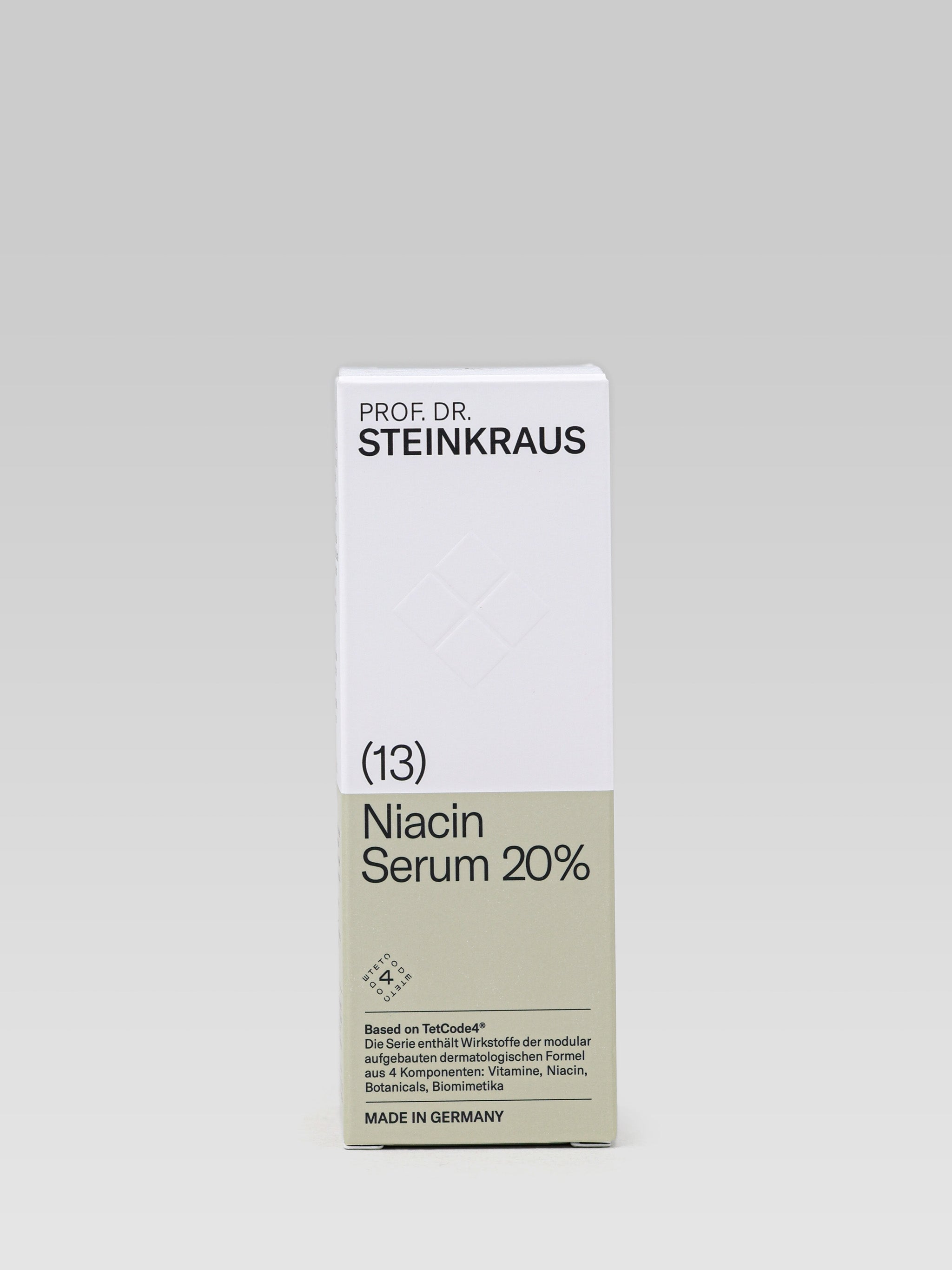 PROF. DR. STEINKRAUS Niacin Serum 20% product packaging