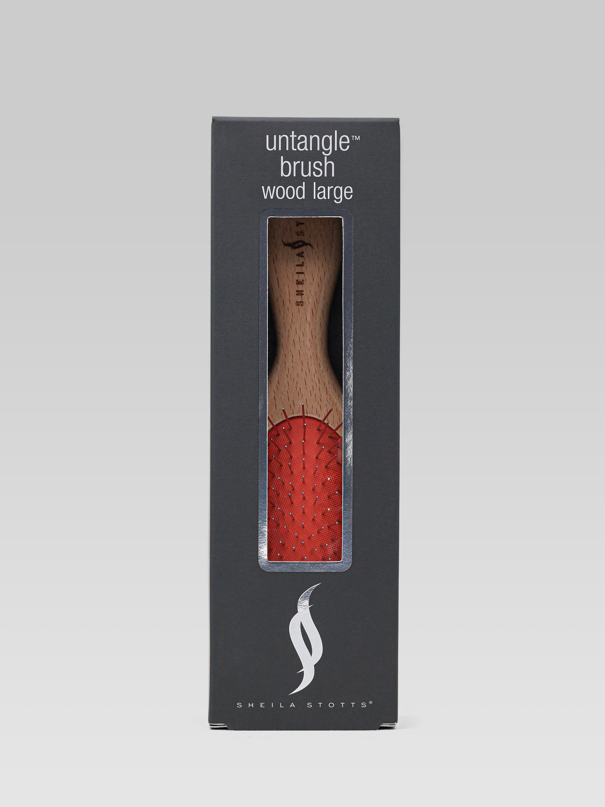 Sheila Stotts Untangle Brush wood Large product packaging