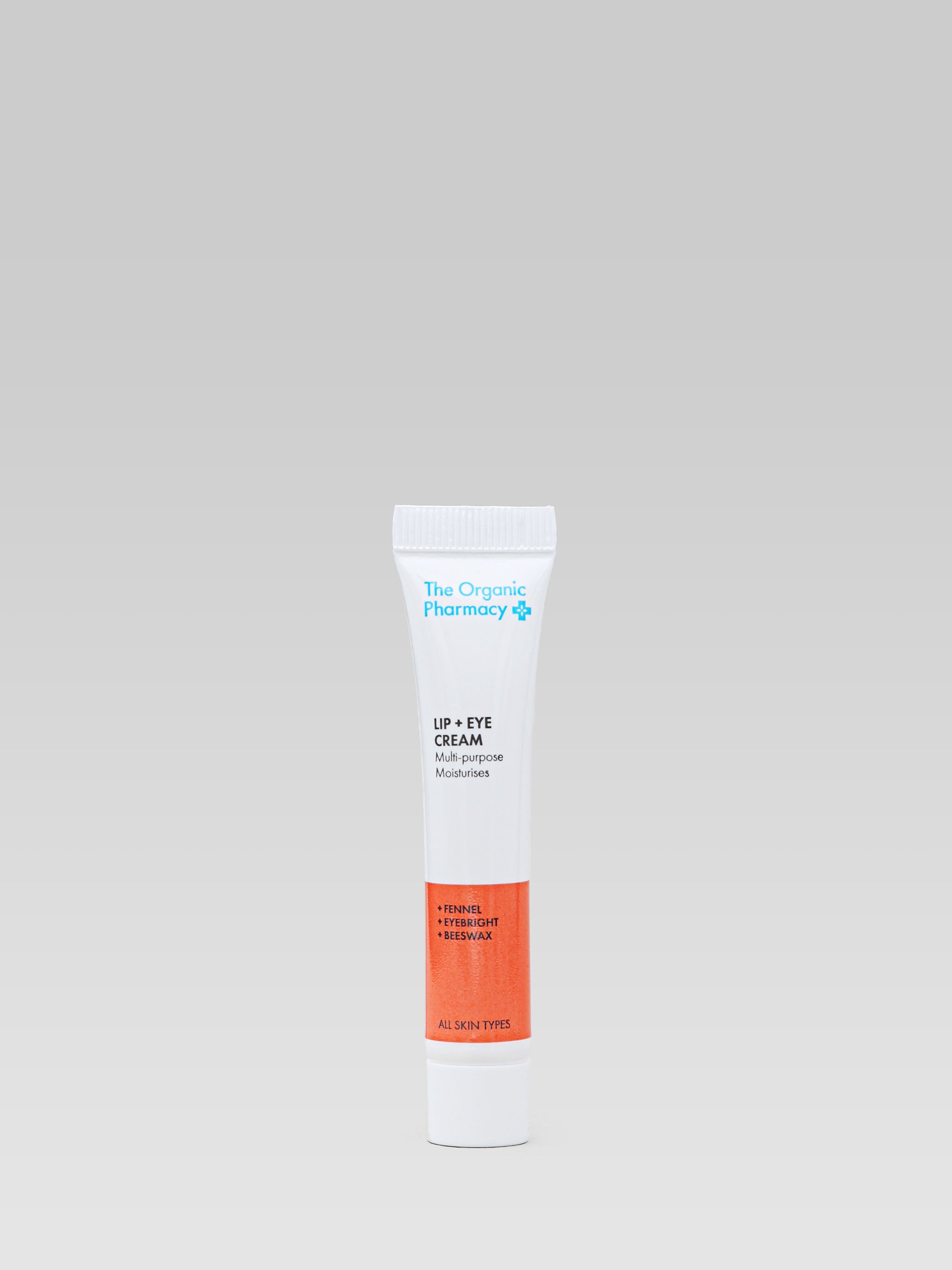 THE ORGANIC PHARMACY Lip + Eye Cream Multipurpose Moisturises with Fennel, Eyebright, Beewax all skin types product shot
