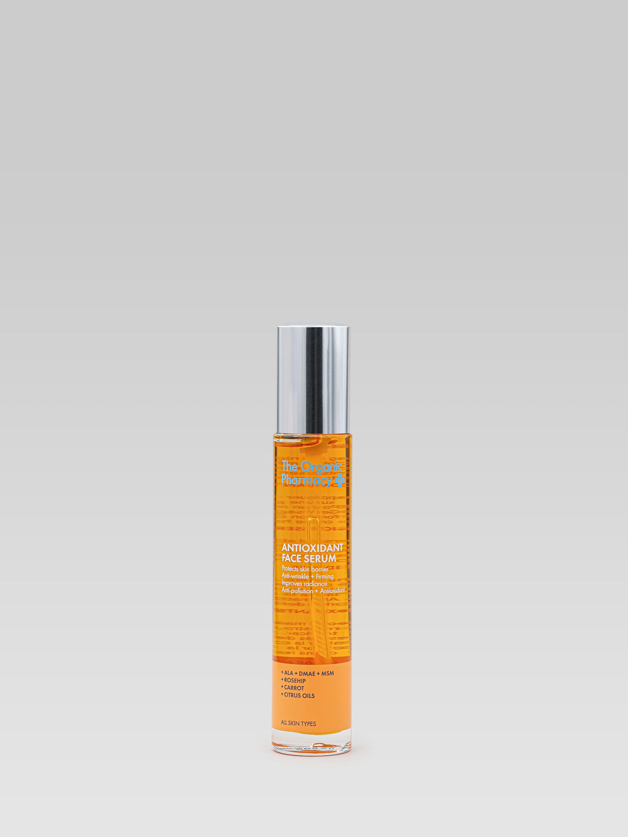THE ORGANIC PHARMACY Antioxidant Face Firming Serum Ala, DMAE, MSM, Rosehip, Carrot, Citrus Oils product shot