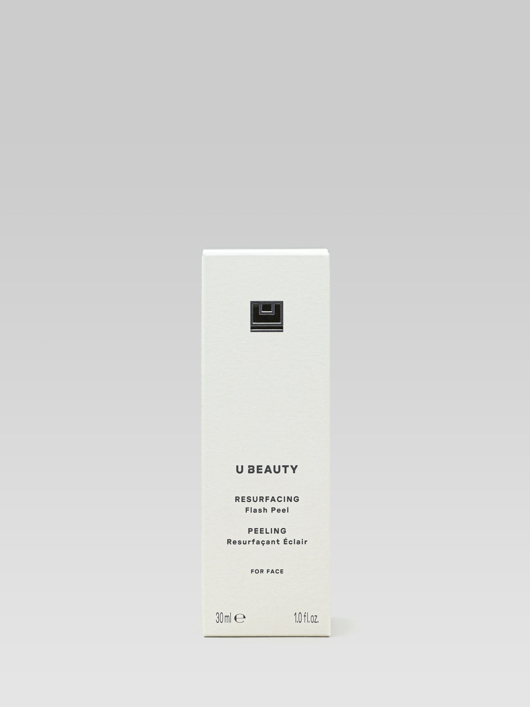 U BEAUTY Resurfacing Flash Peel For Face packaging