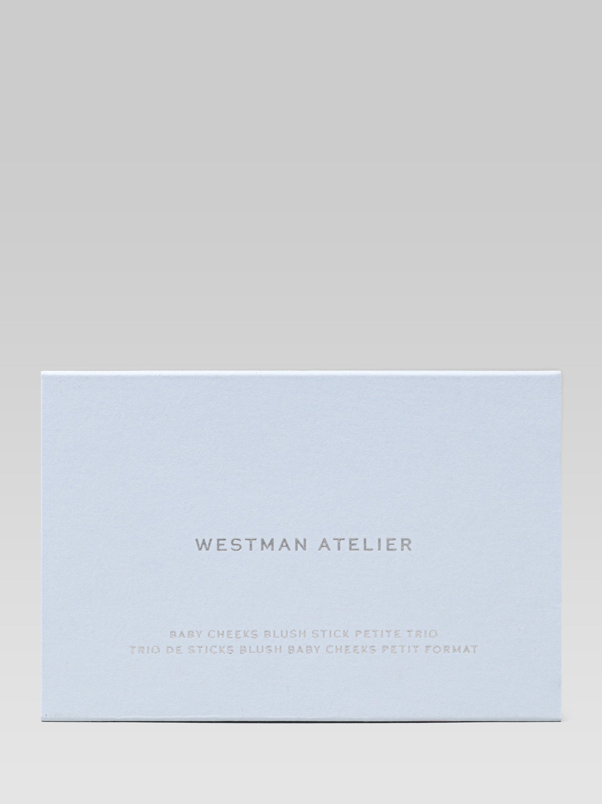 WESTMAN ATELIER Baby Cheeks Blush Stick Petite Trio packaging