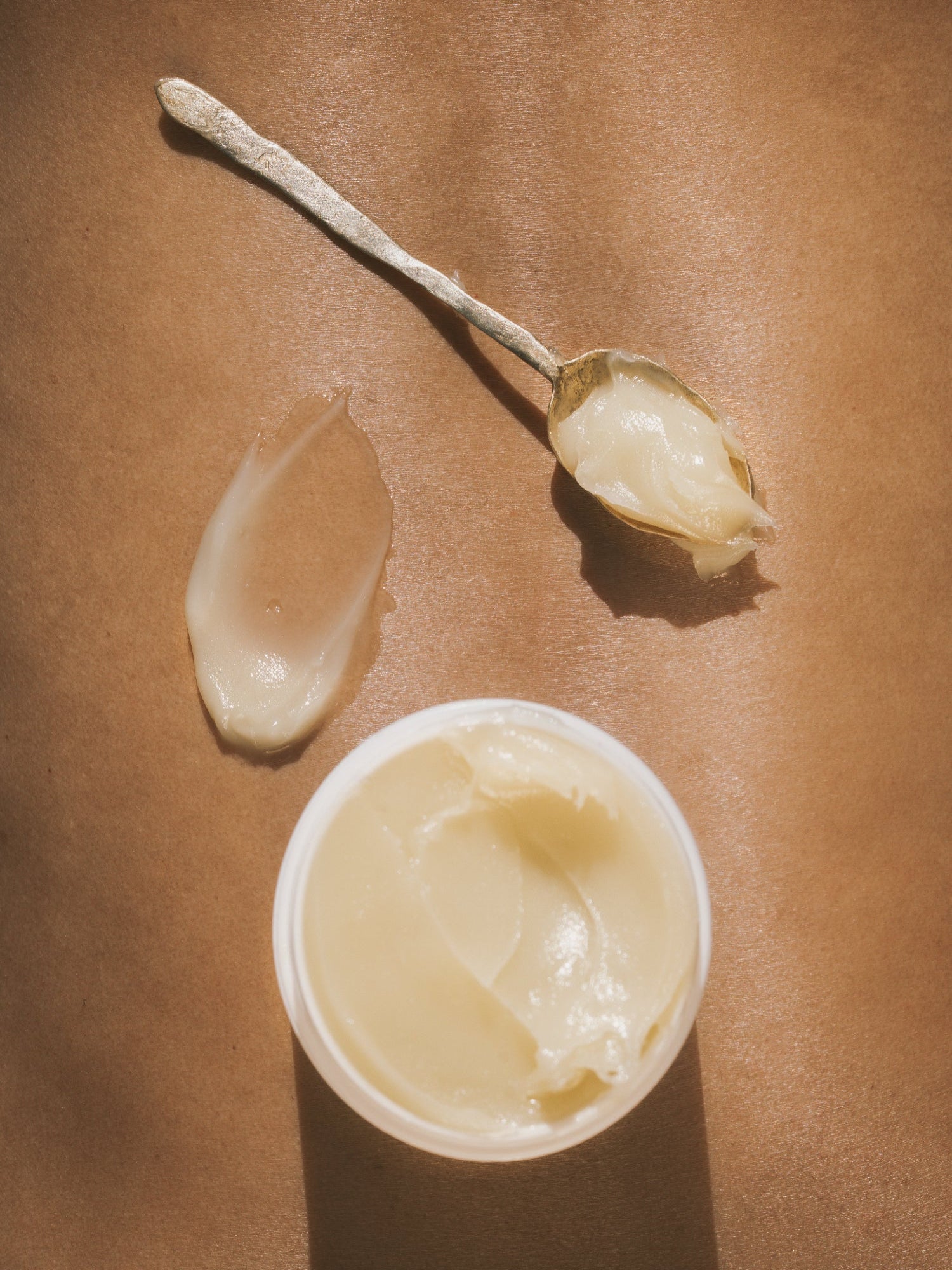 Egyptian Magic All Purpose Skin Cream texture with spoon