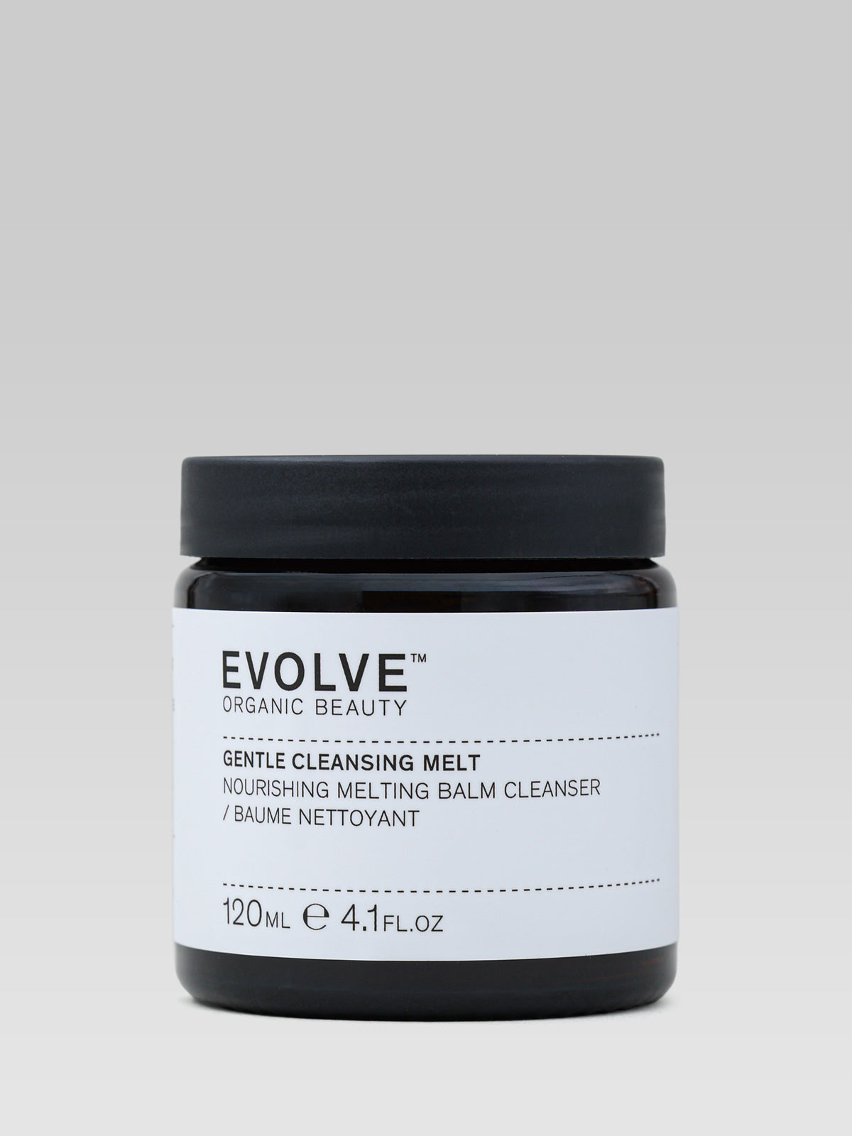 Evolve Organic Beauty Gentle Cleansing Melt nourishing balm cleanser in glass jar