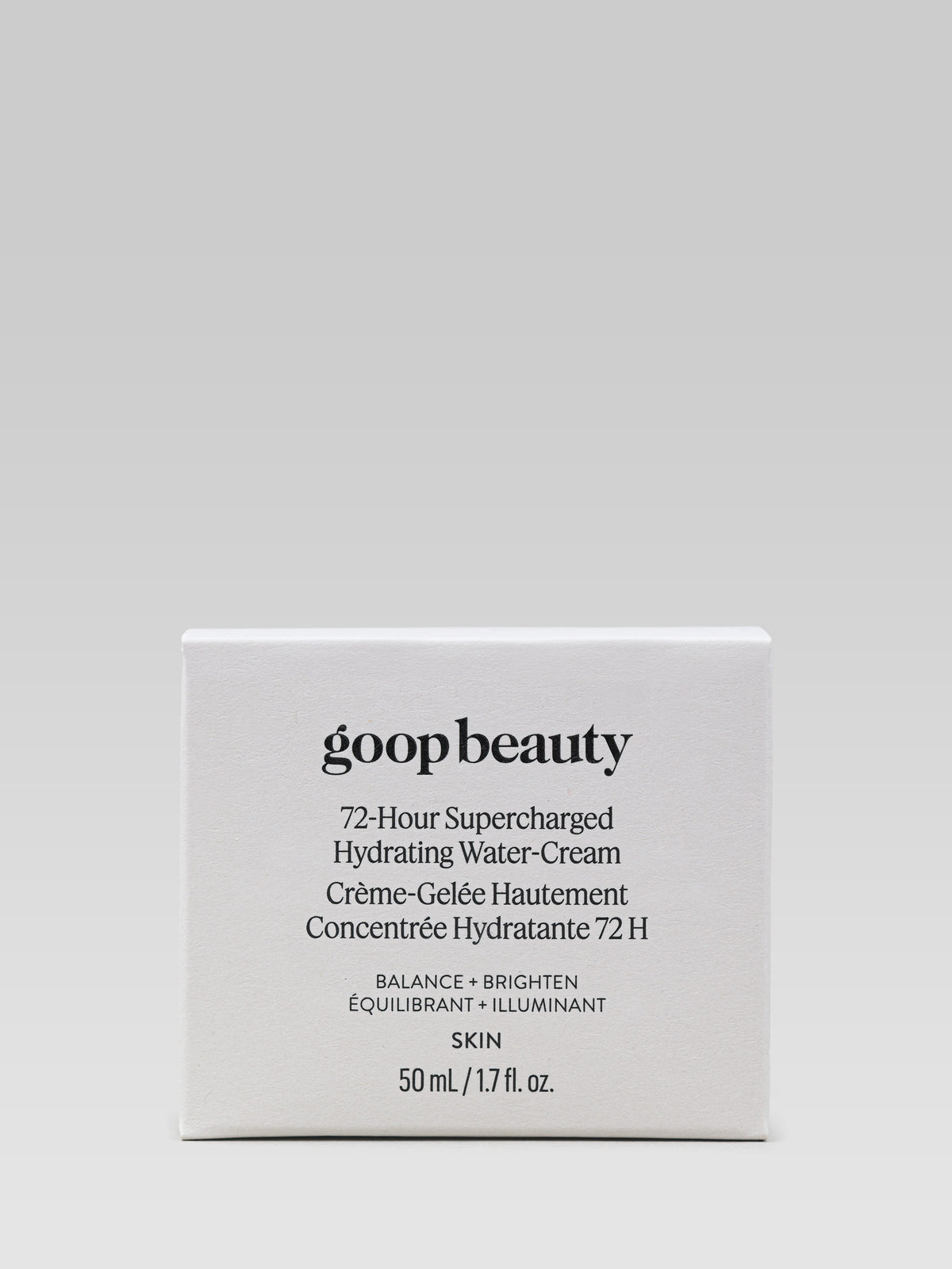 goop beauty 72-Hour Supercharged Hydrating Water-Cream packaging