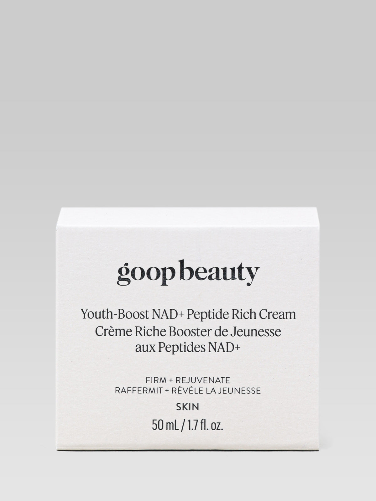 goop Youth-Boost NAD+ Peptide Rich Cream packaging