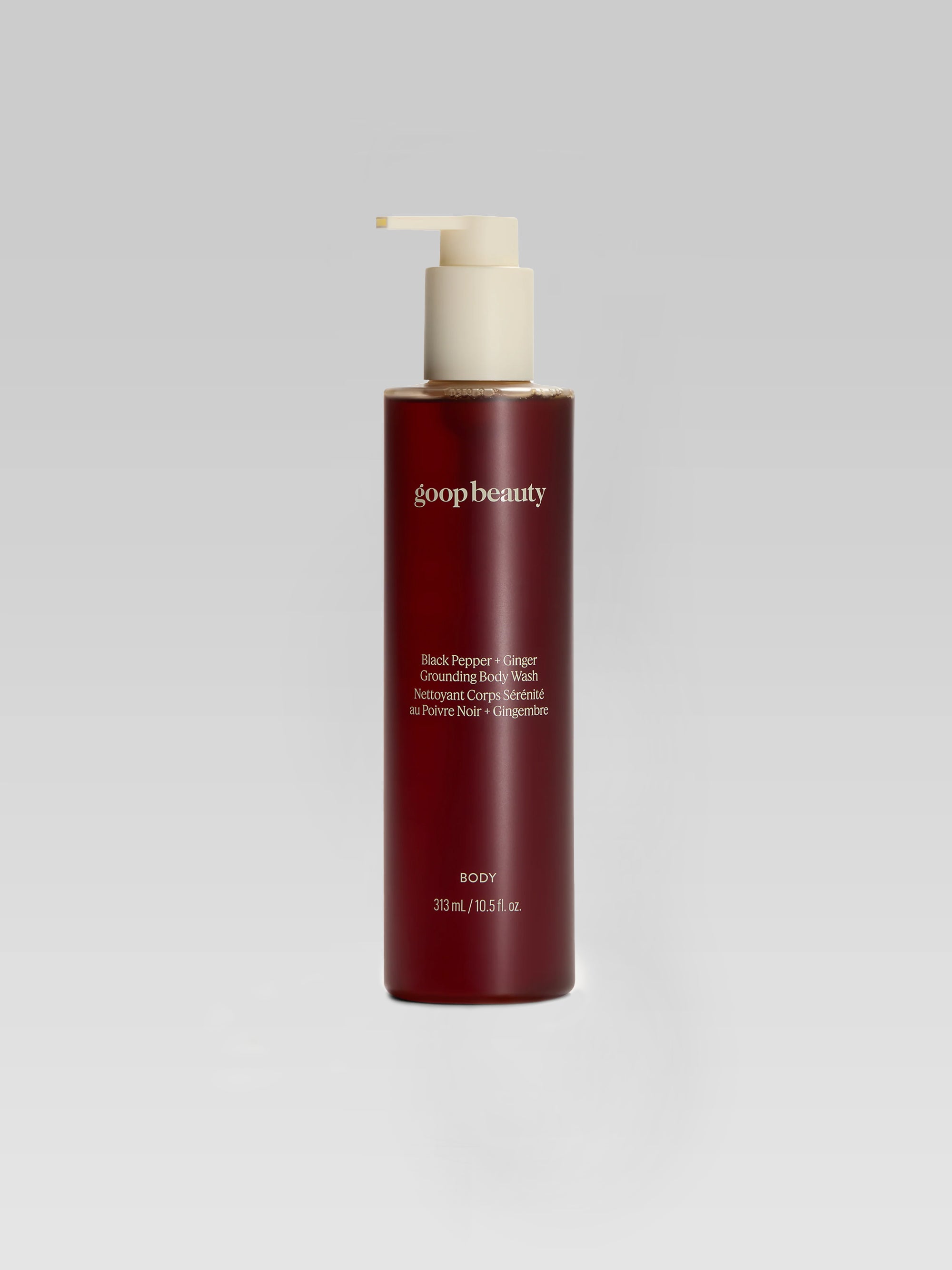 goop beauty Black Pepper + Ginger Grounding Body Wash product shot