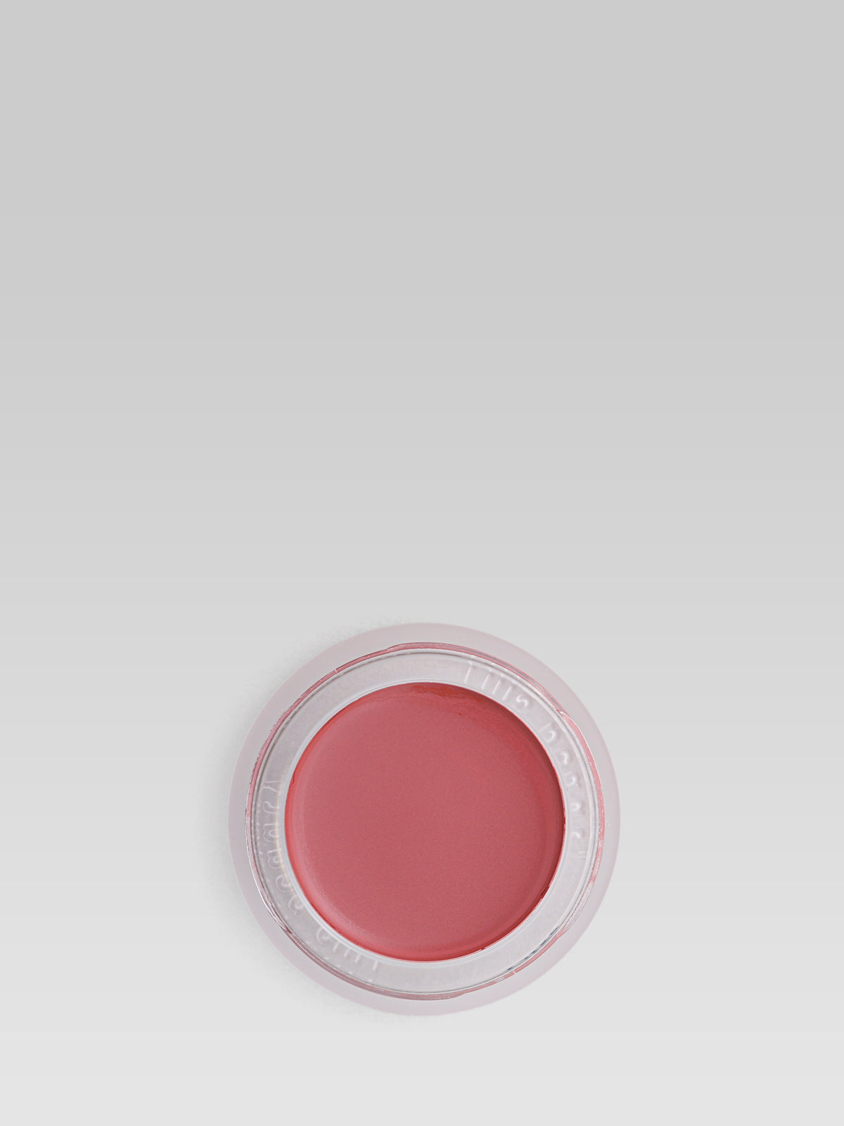 RMS Beauty Lip2Cheek in Illusive, a muted rosy-mauve cream blush and lip colour in an open round pot, photographed from above
