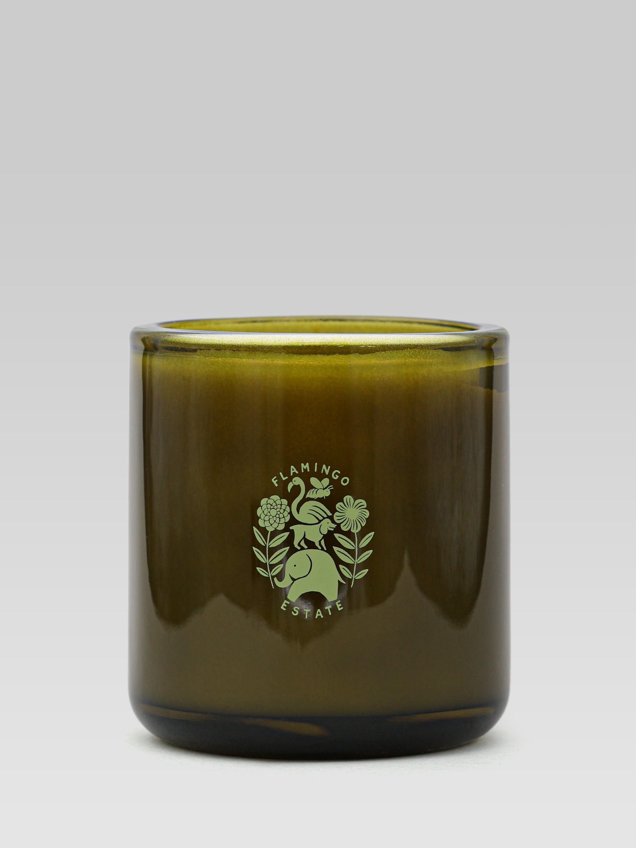 Product shot of Flamingo Estate Ancient Agrigento Olive Tree Candle product shot Image greenlane