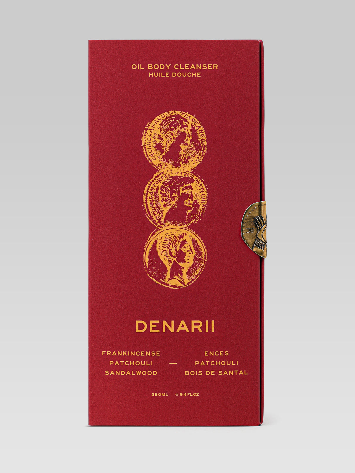39BC Denarii Oil Body Cleanser packaging