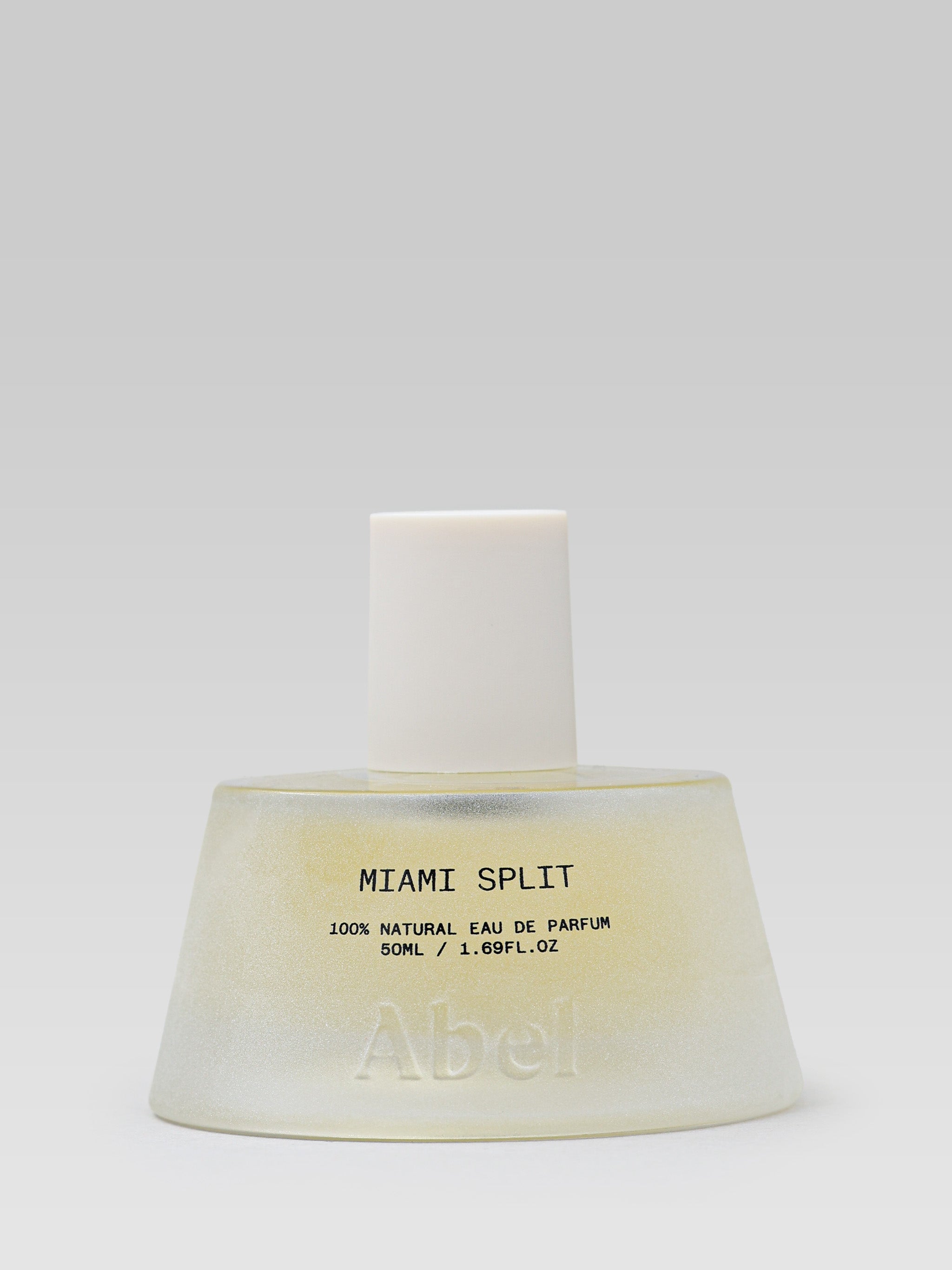 ABEL Miami Split 50 ml 100% Natural Eau de Parfum bottle on grey background