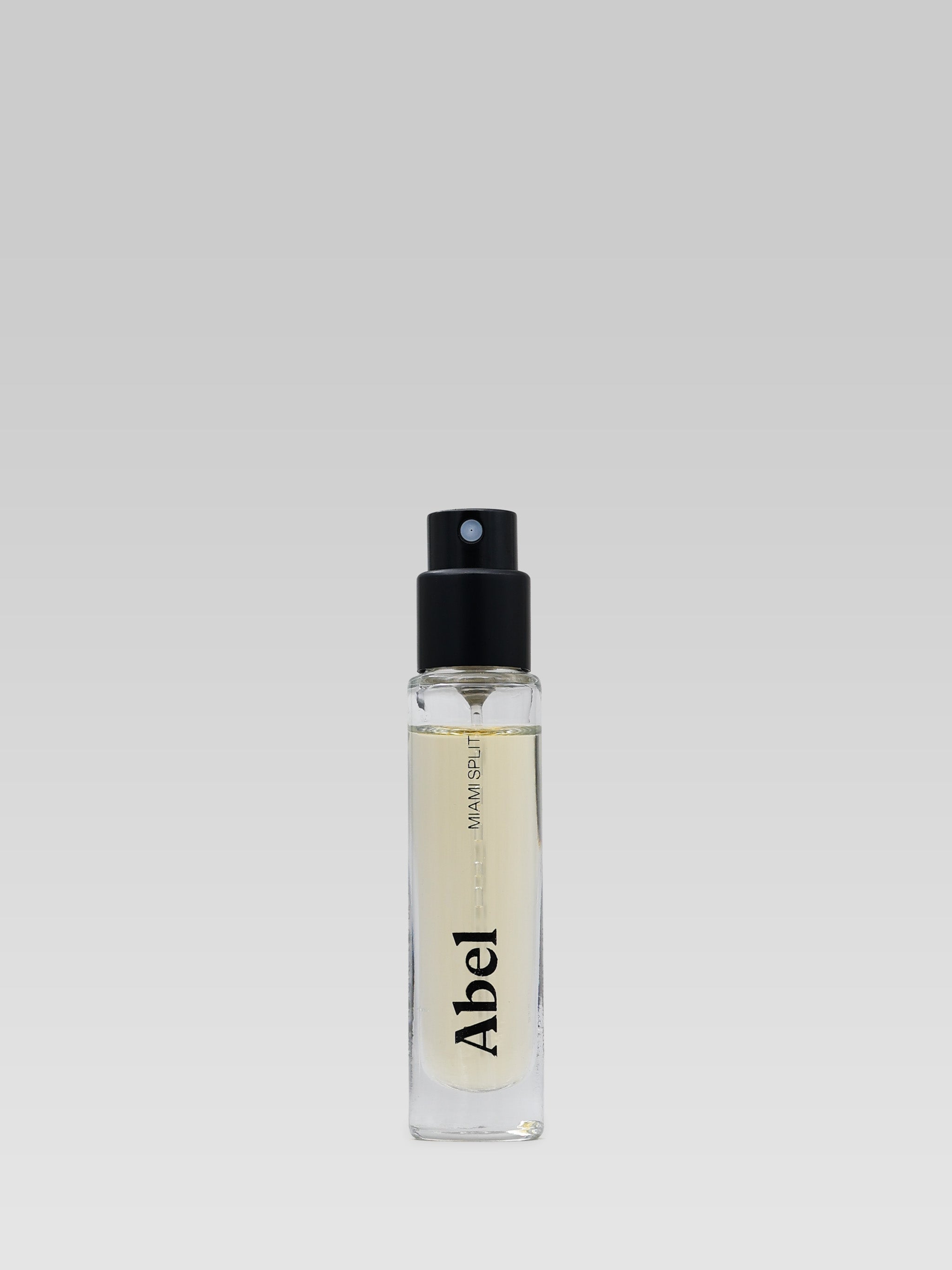 ABEL Miami Split 6 ml Eau de Parfum travel spray on grey background
