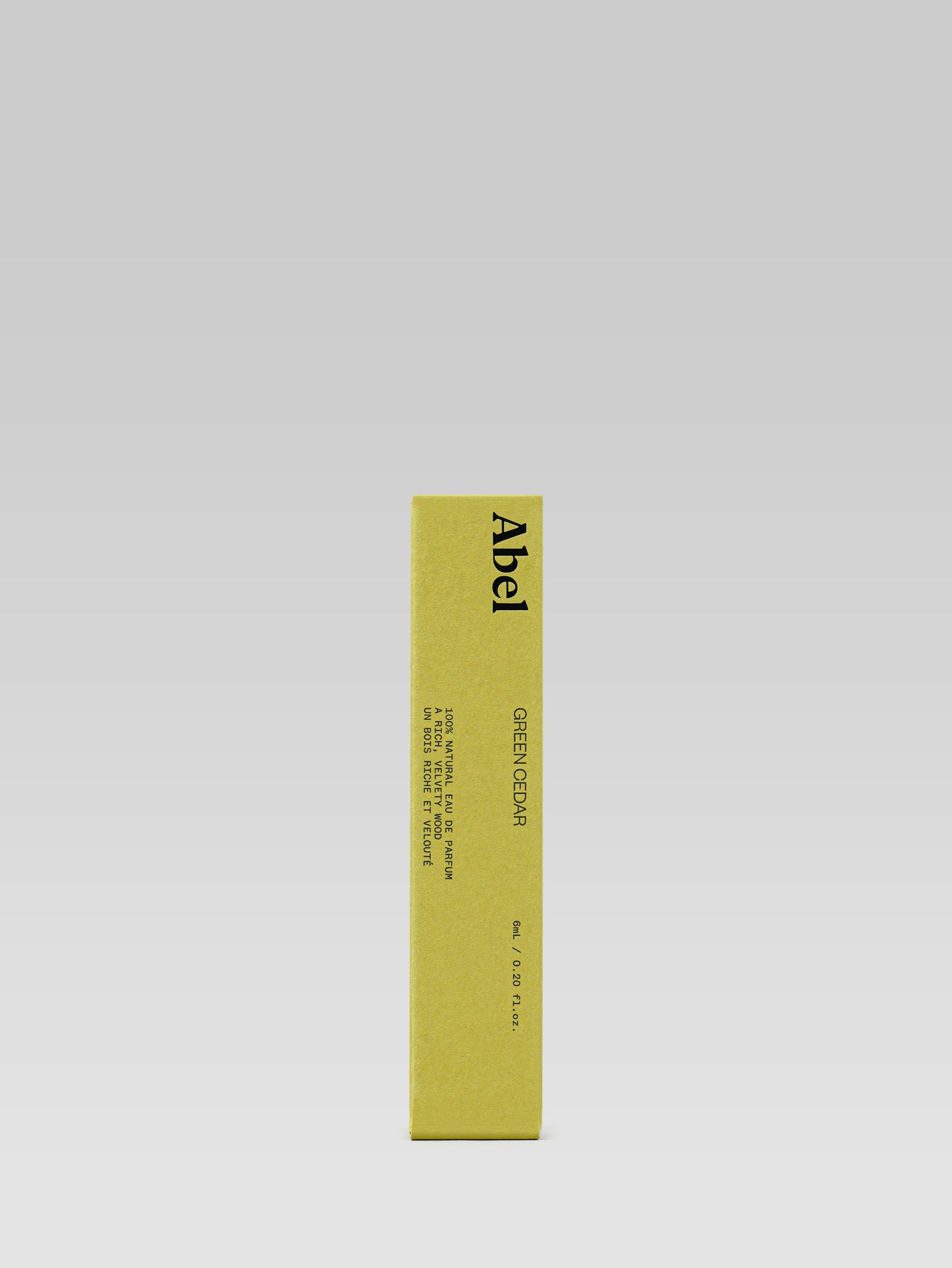 ABEL Green Cedar 100% Natural Eau de Parfum 7 ml packaging box