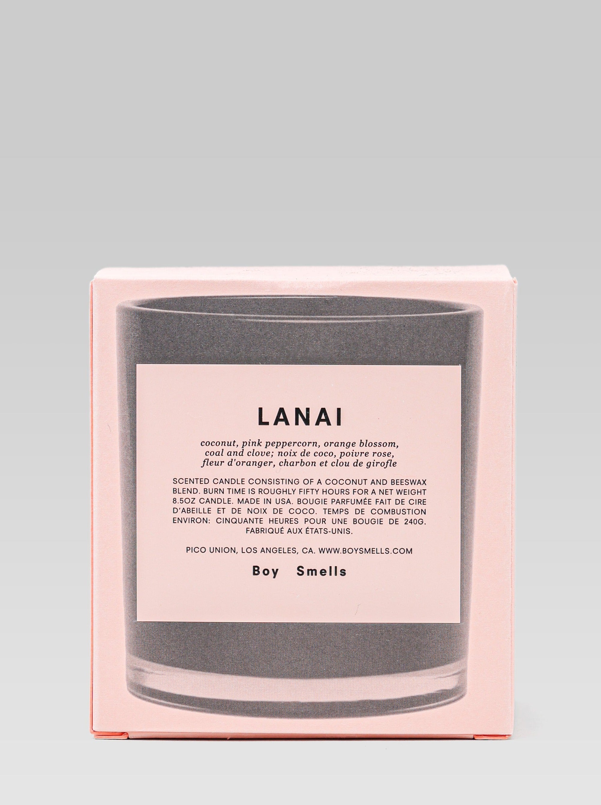 Boy Smells Lanai Candle packaging