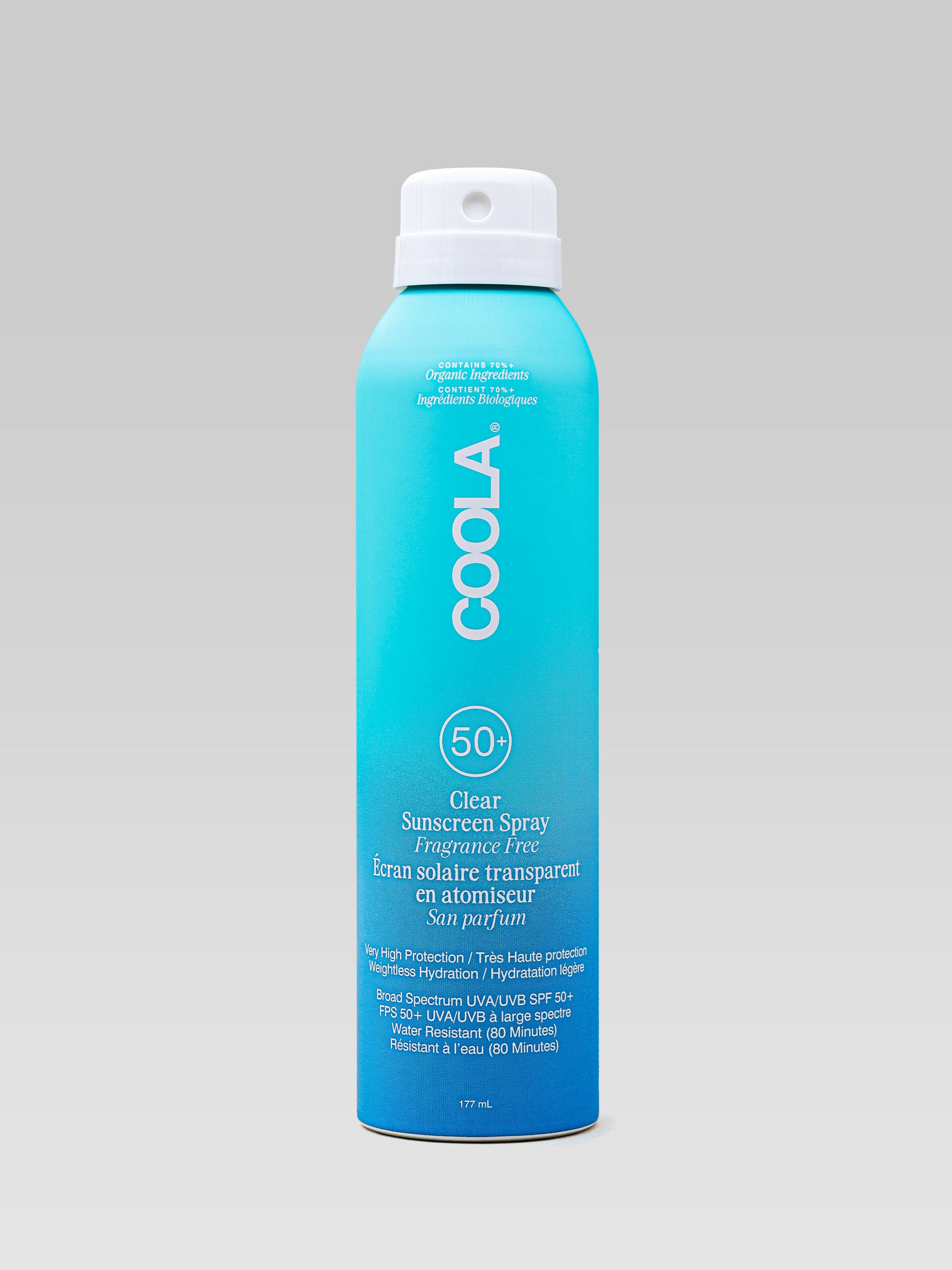 COOLA Classic Body Organic Sunscreen Spray SPF 50 - Fragrance Free product shot