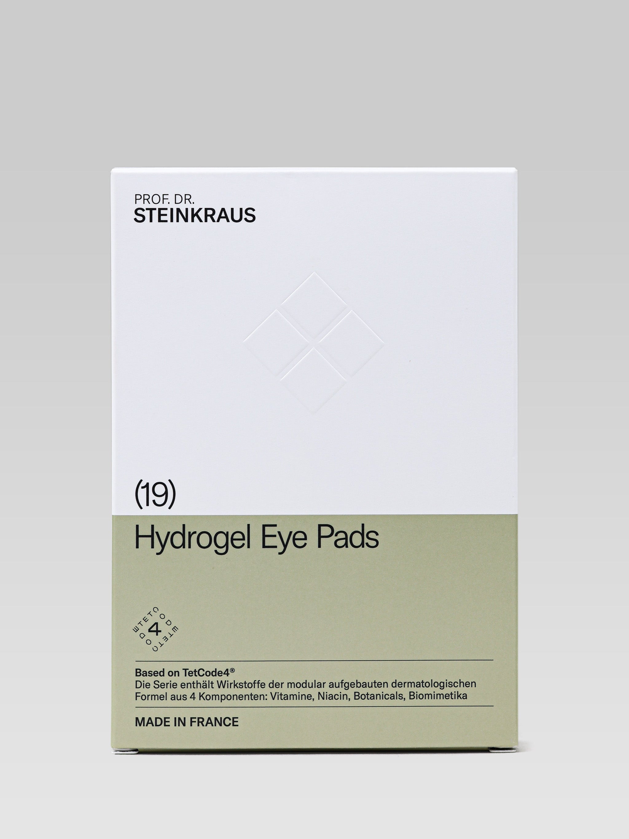 PROF. DR. STEINKRAUS Hydrogel Eye Pads packaging