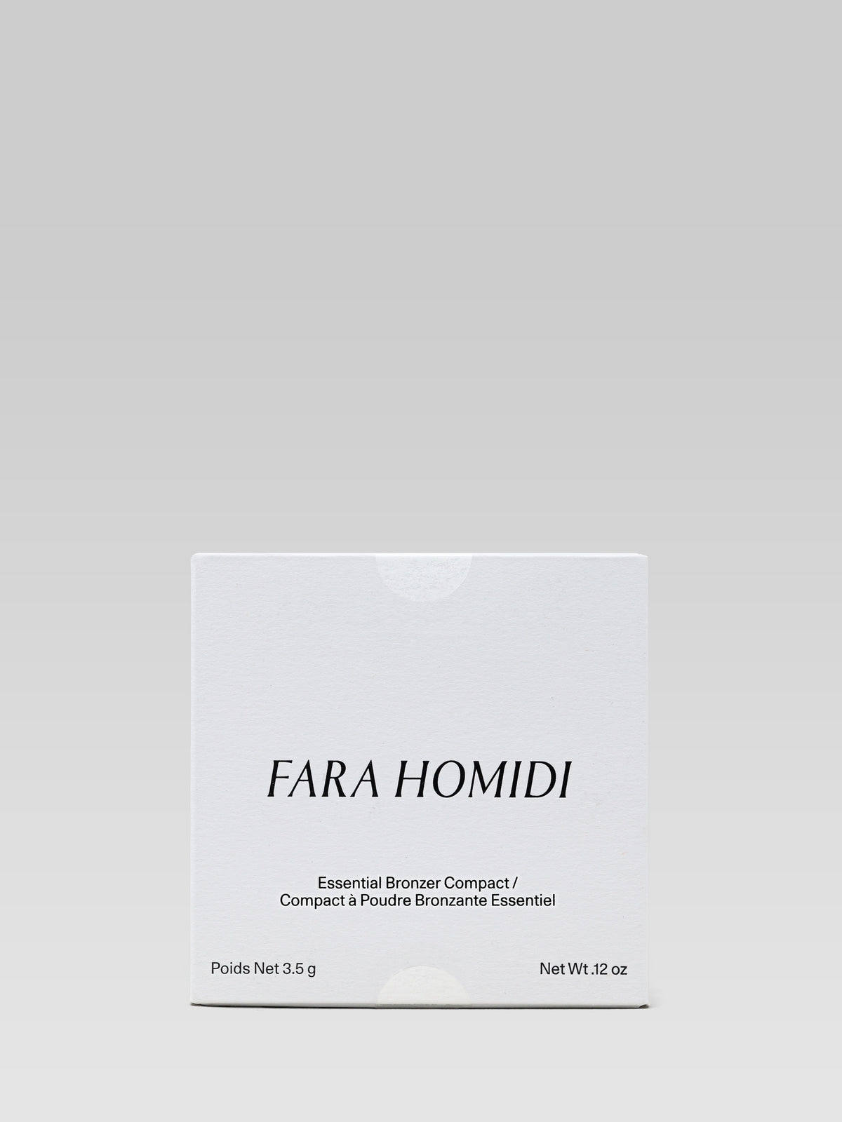 FARA HOMIDI Essential Bronzer Compact packaging