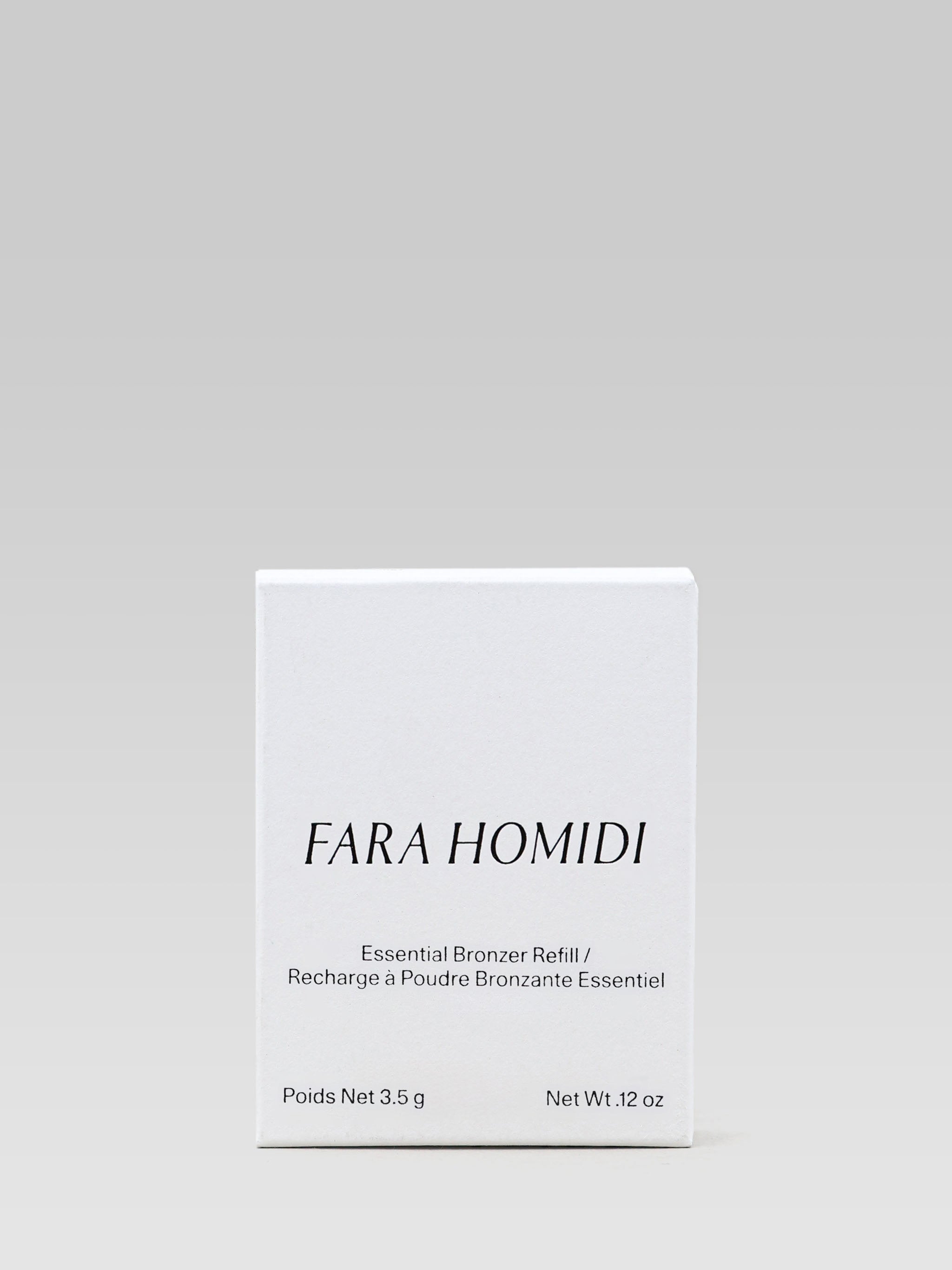 FARA HOMIDI Essential Bronzer Compact - Refill packaging