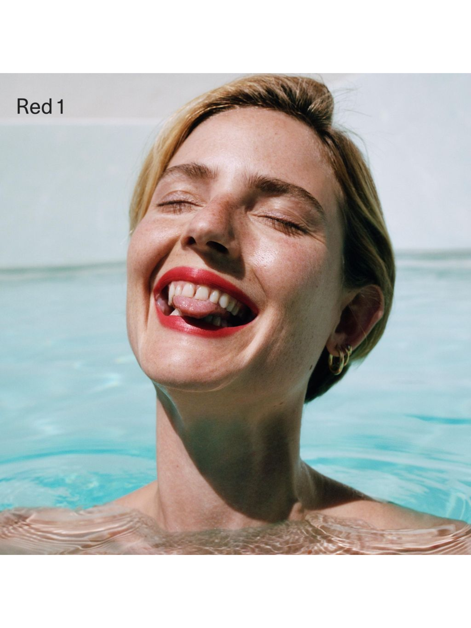 FARA HOMIDI Essential Lip Compact in Red 1 model image