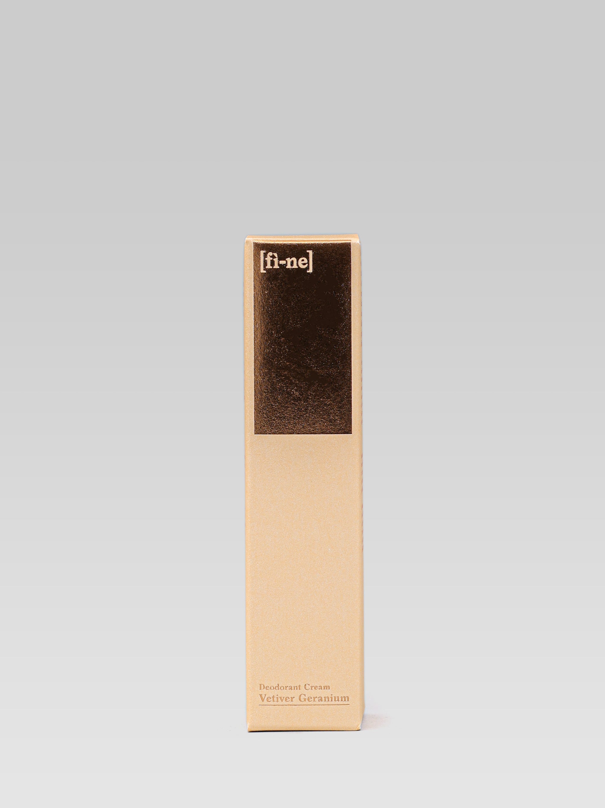 FINE Deodorant Vetiver Geranium Tube product packaging