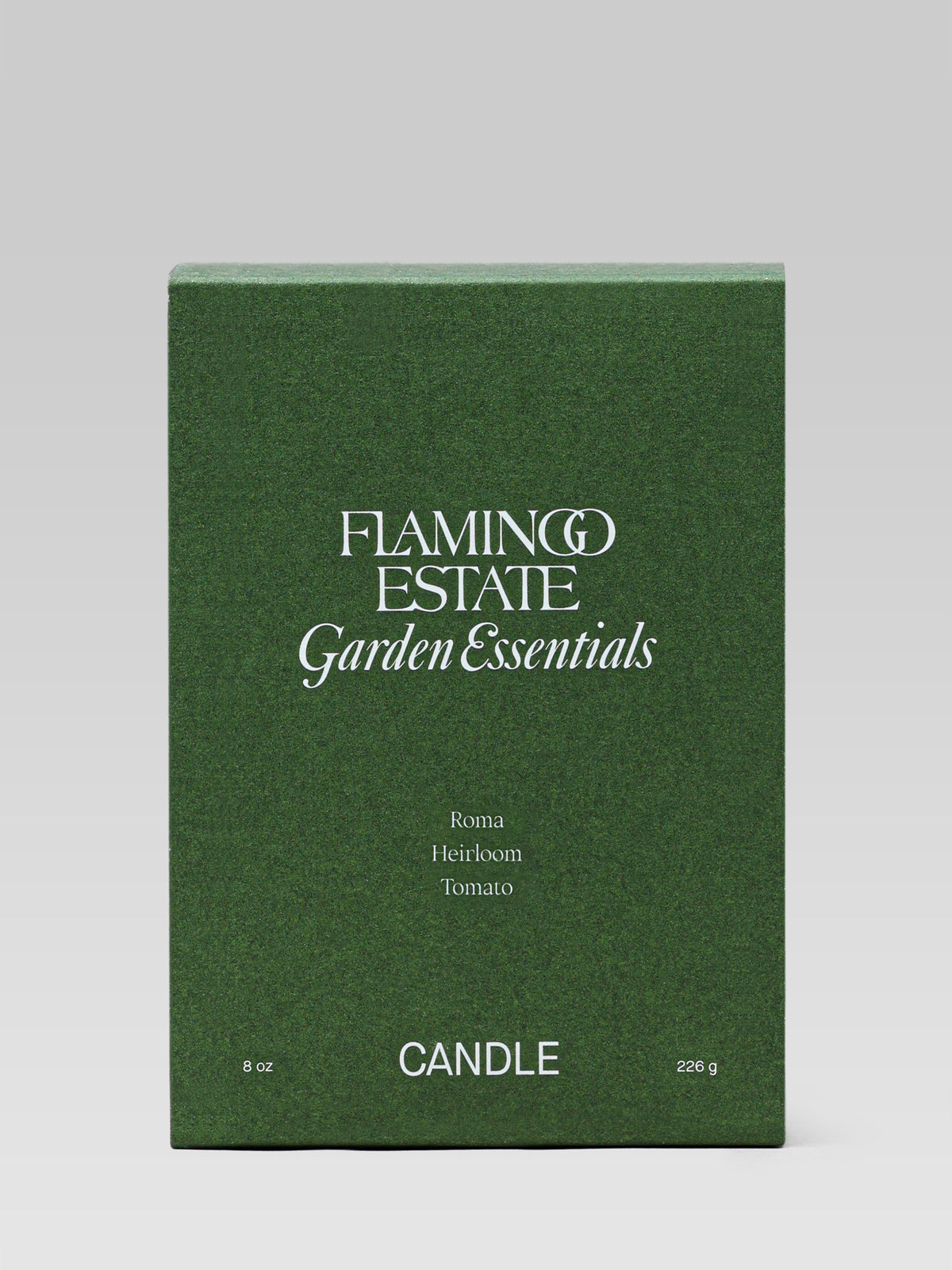 FLAMINGO ESTATE Heirloom Tomato Candle packaging