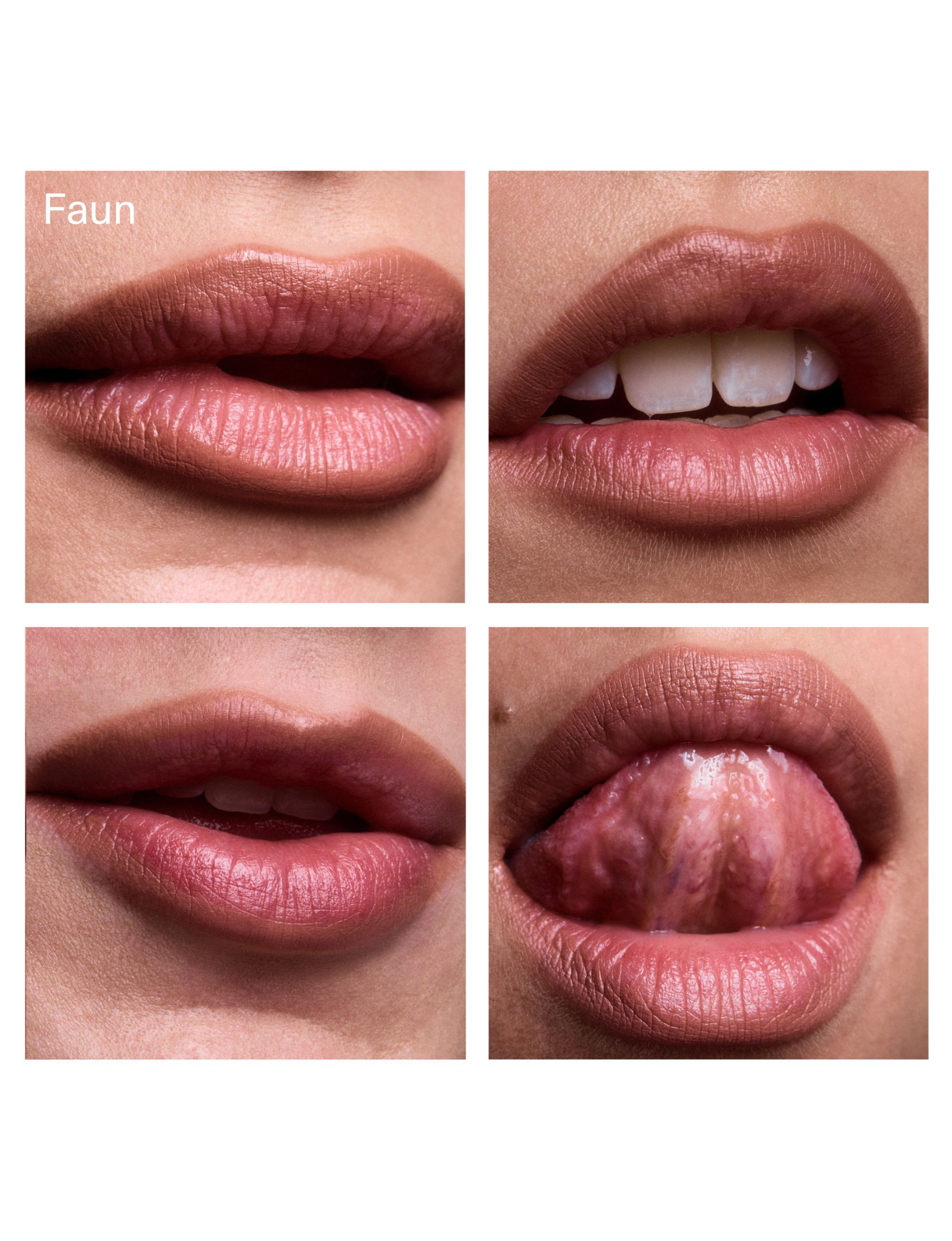 FARA HOMIDI Smudge & Contour Lip Pencil in Faun on lips