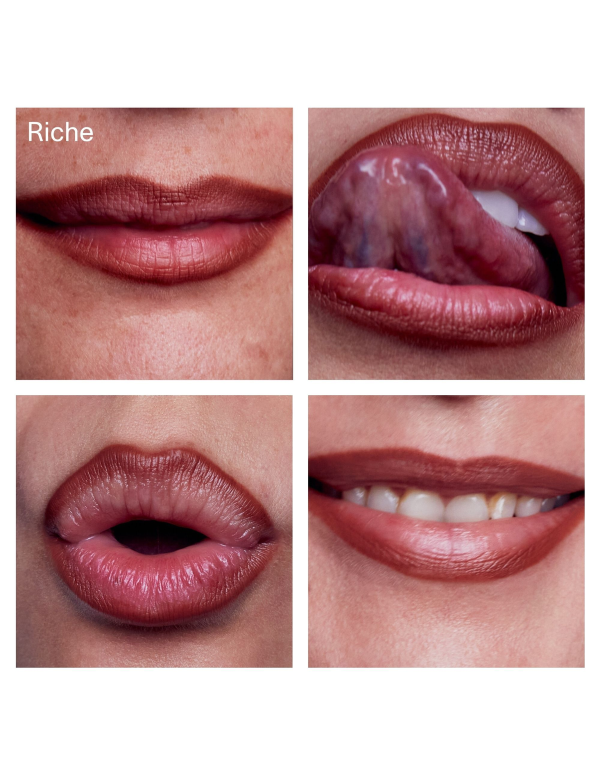 FARA HOMIDI Smudge & Contour Lip Pencil in Richie on lips