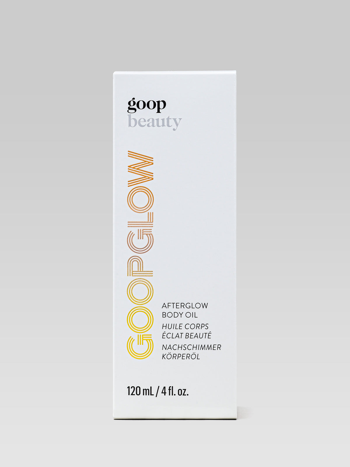 goop beauty Afterglow Body Oil packaging