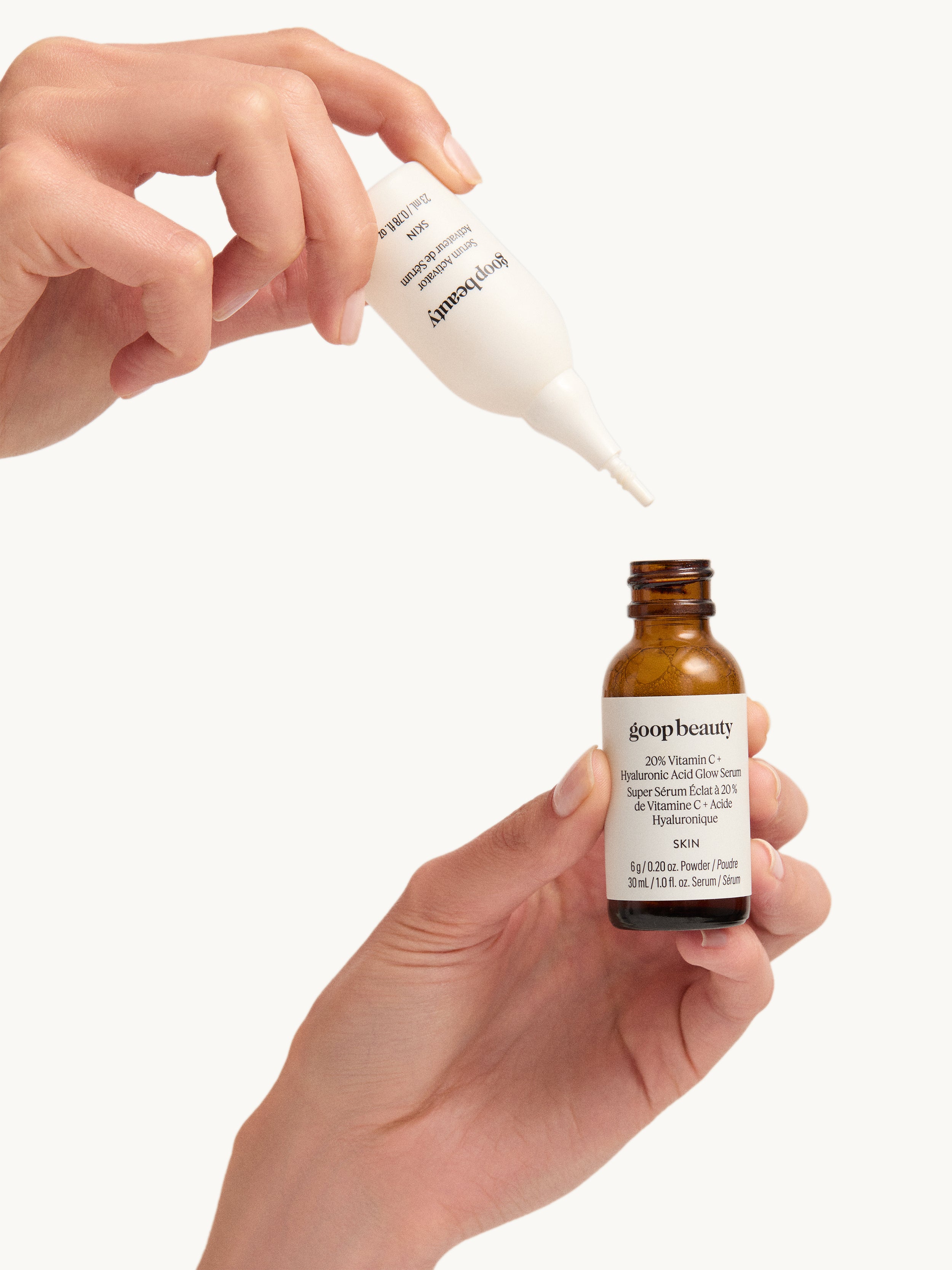 GOOP BEAUTY 20% Vitamin C + Hyaluronic Acid Glow Serum Lifestyle Image
