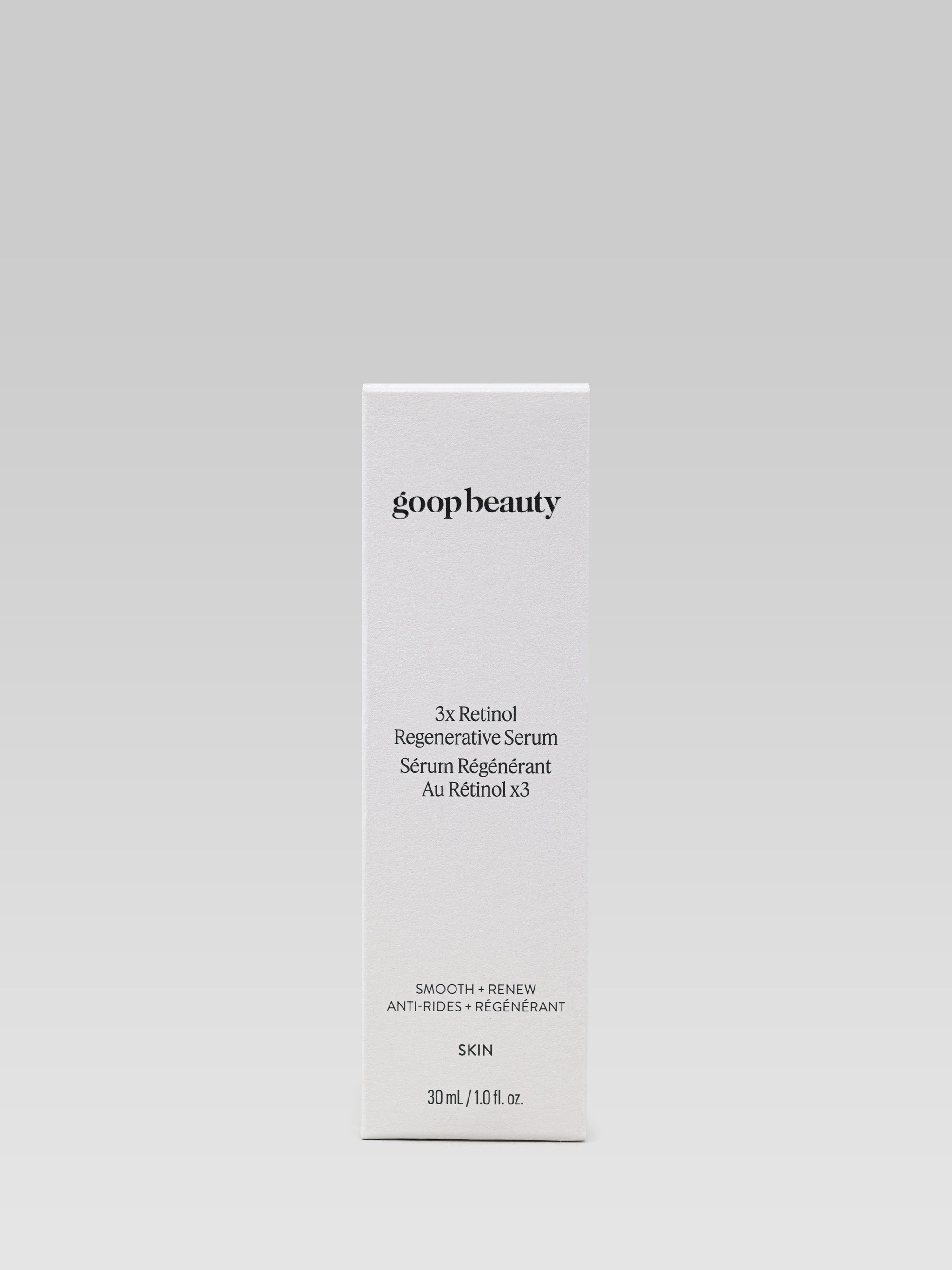 GOOP BEAUTY 3X Retinol Regenerative Serum packaging